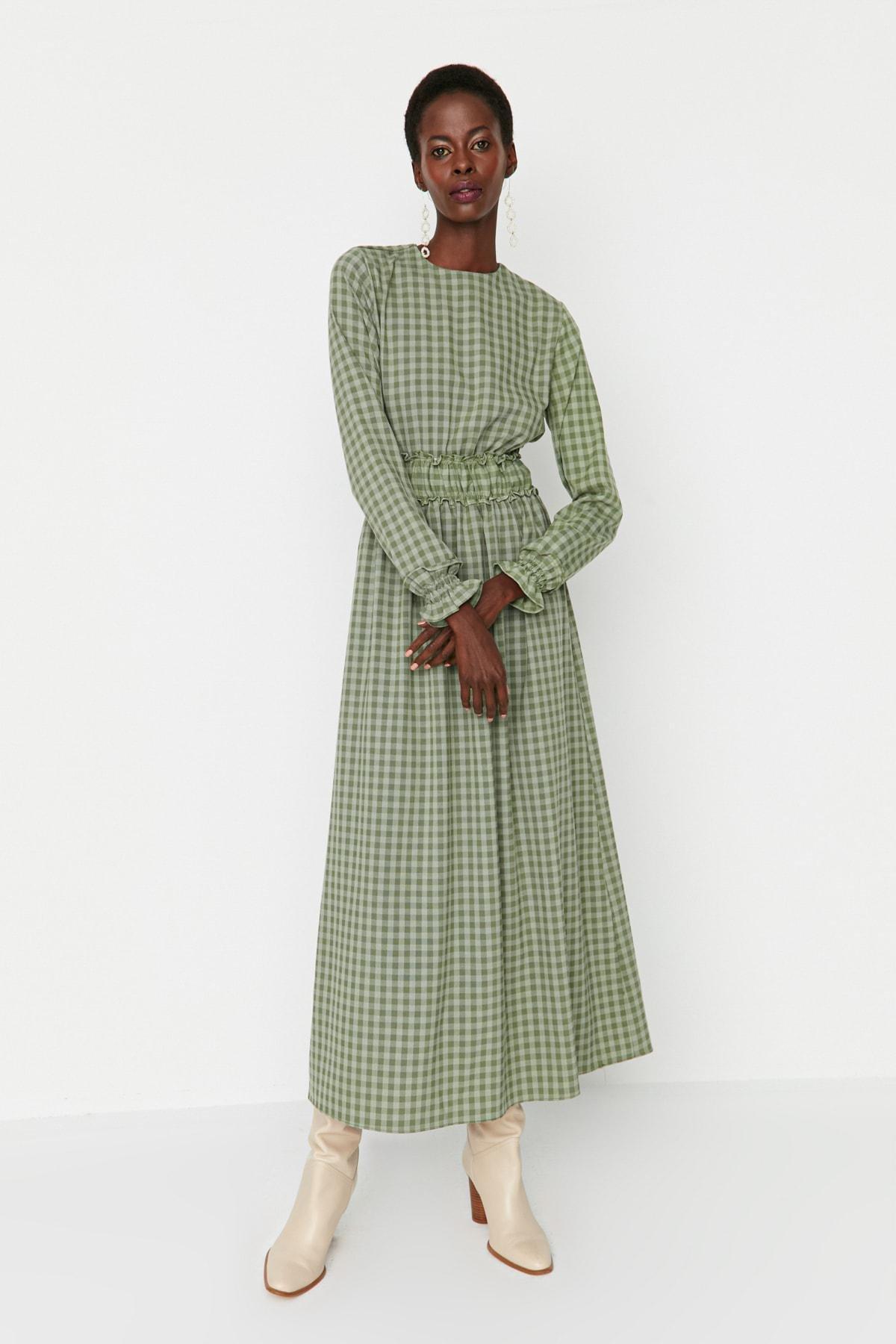 Plaid 2025 smock dress