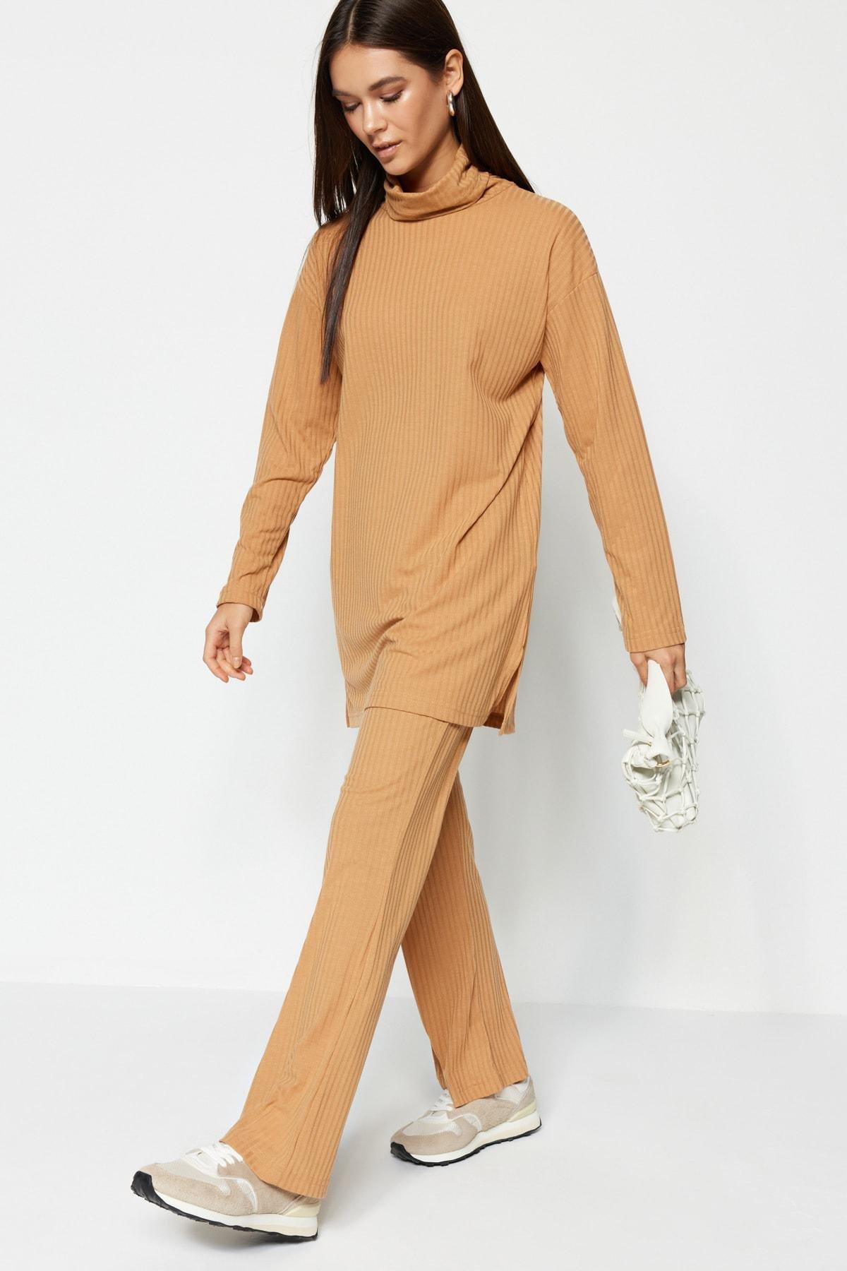 Trendyol - Brown Relaxed Co-Ord Set
