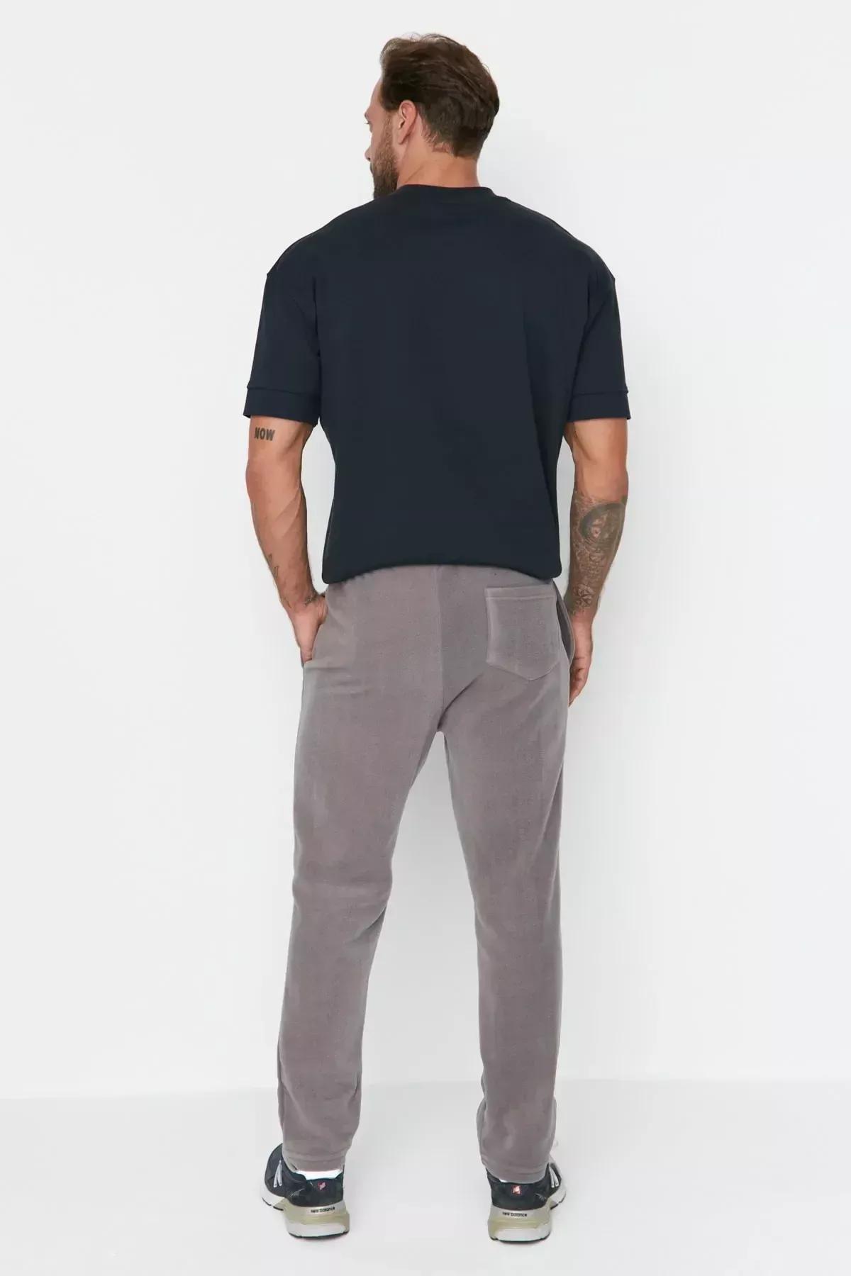 Grey Joggers Sweatpants, Gray, large image number 4