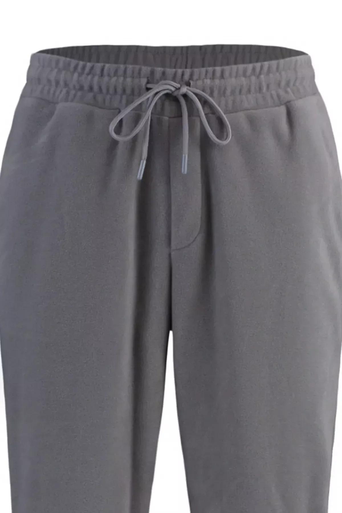 Grey Joggers Sweatpants, Gray, large image number 5