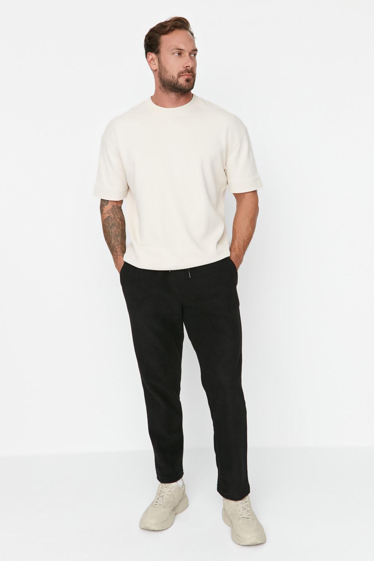 Black Joggers Sweatpants, , large image number 0