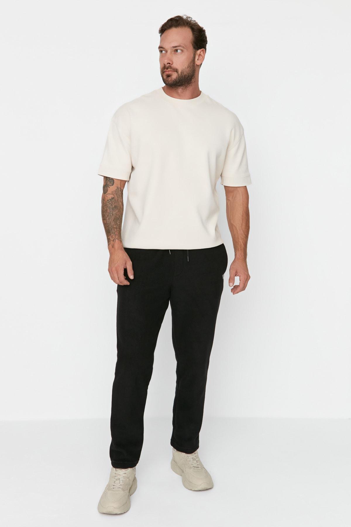Black Joggers Sweatpants, , large image number 1