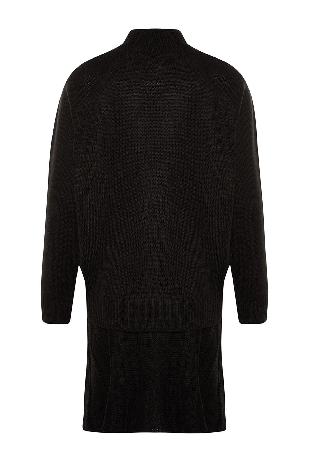 Black Standing Collar Co-Ord Set, , large image number 8
