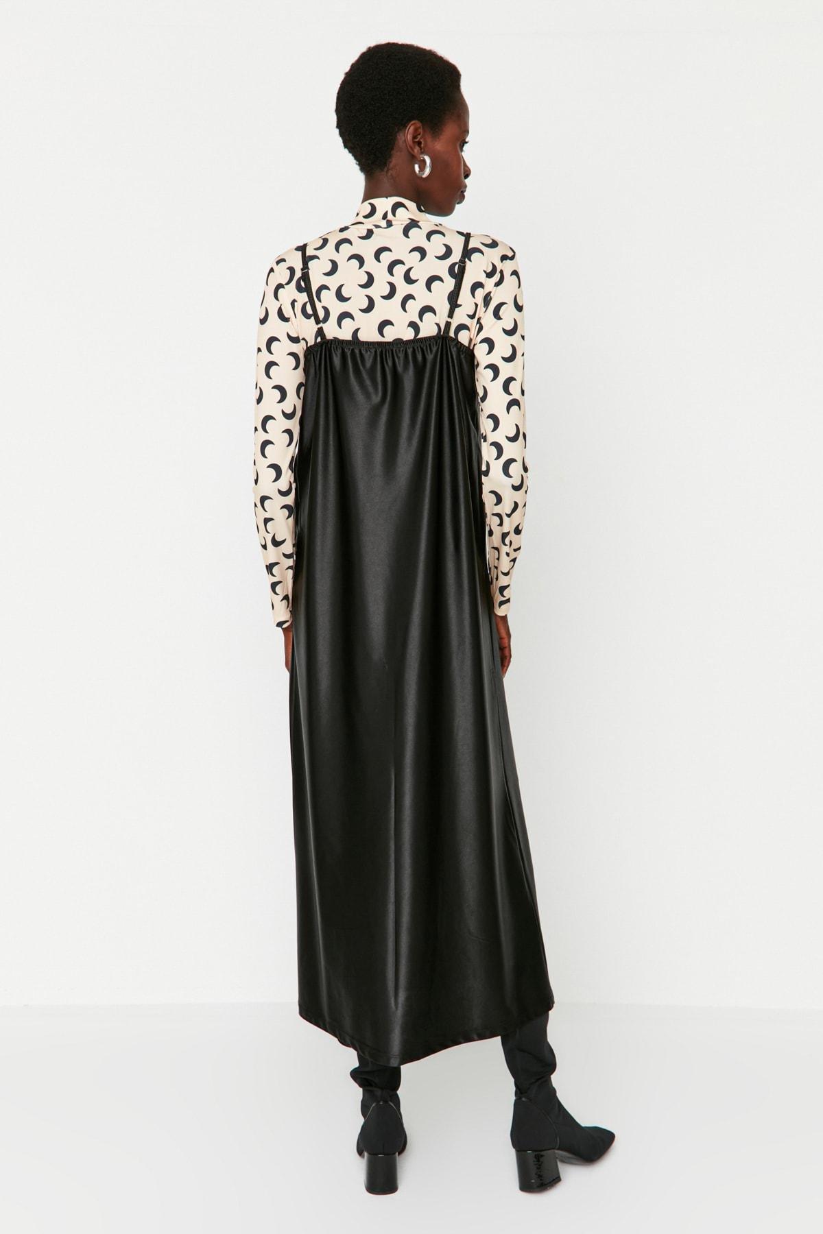 Black Skater Maxi Dress, , large image number 3