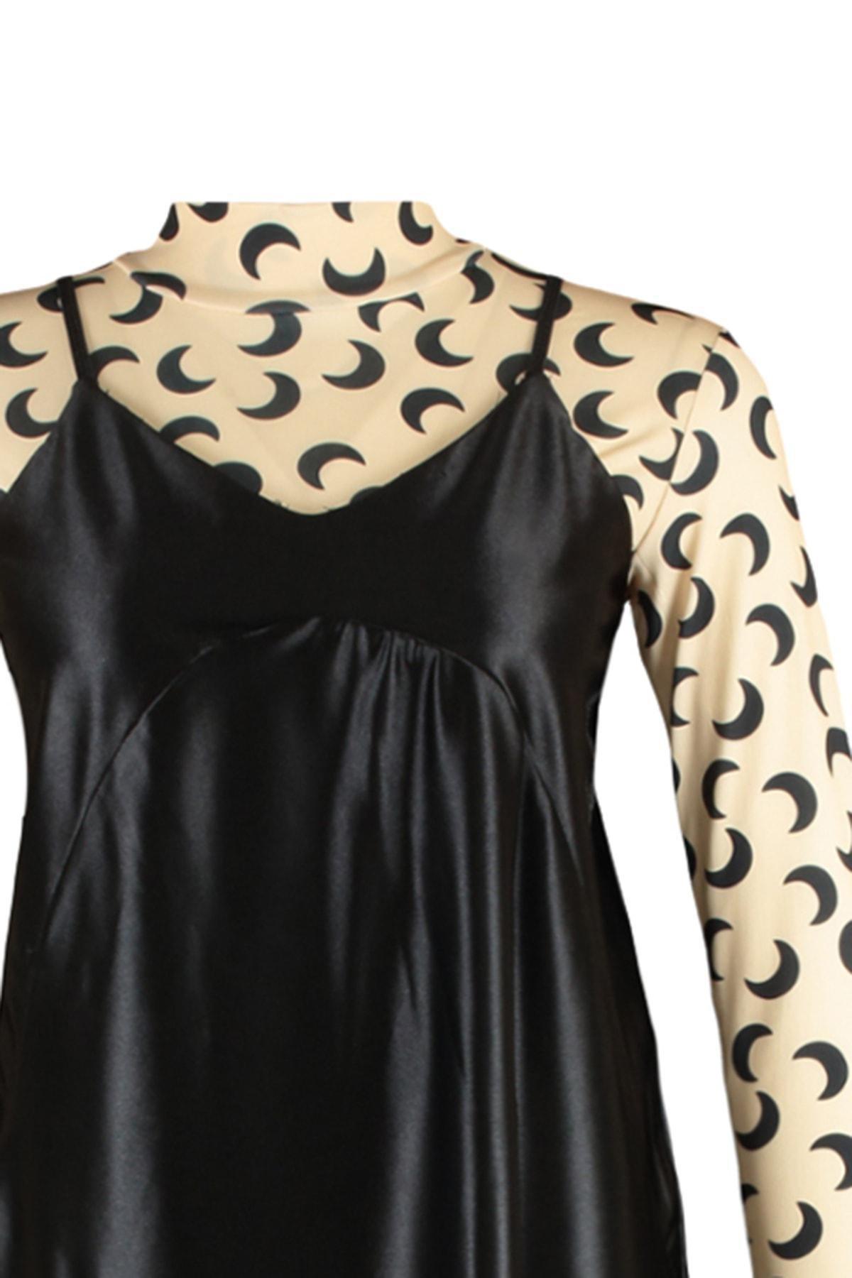 Black Skater Maxi Dress, , large image number 6