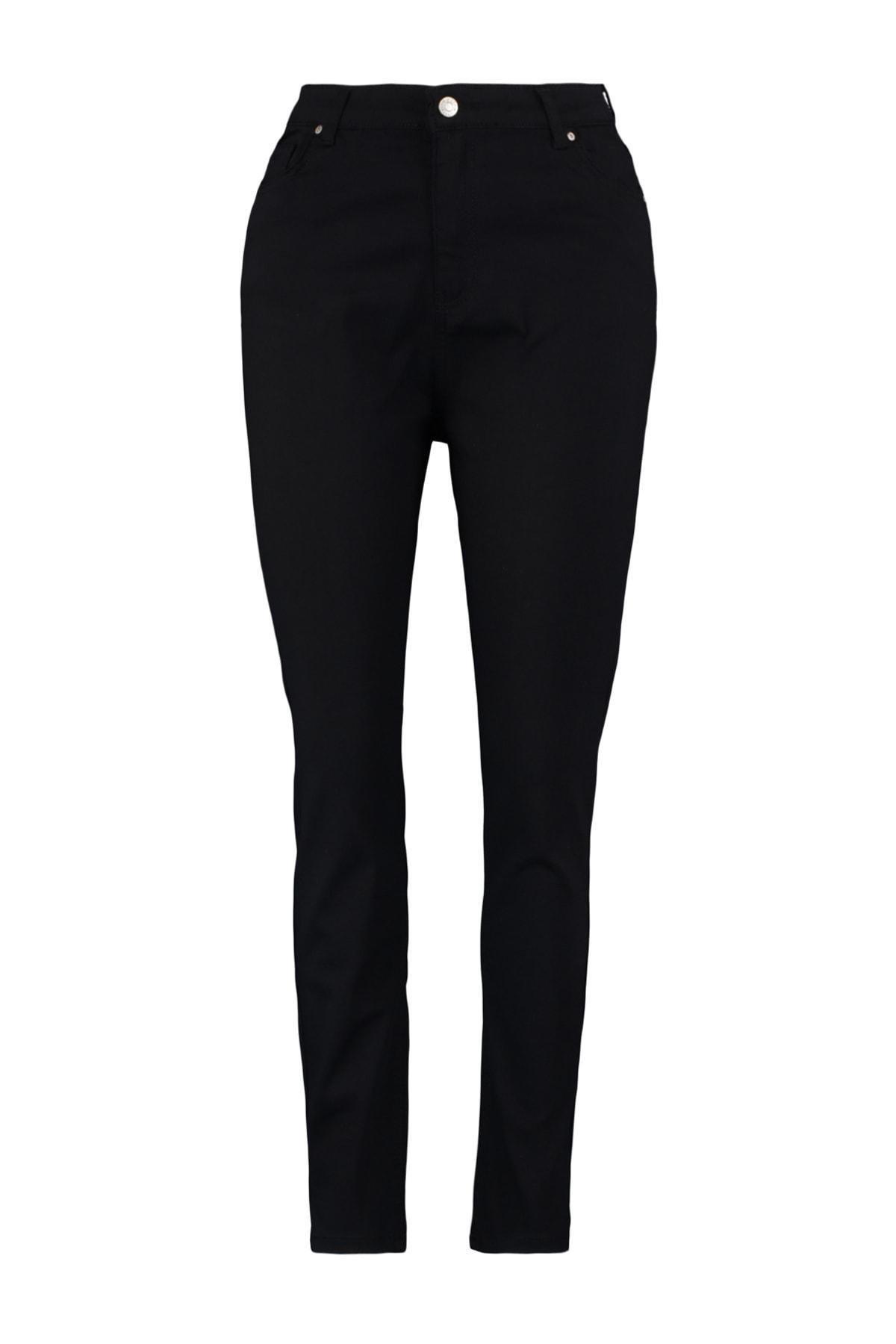 Black Skinny High Waist Plus Size Jeans, , large image number 6