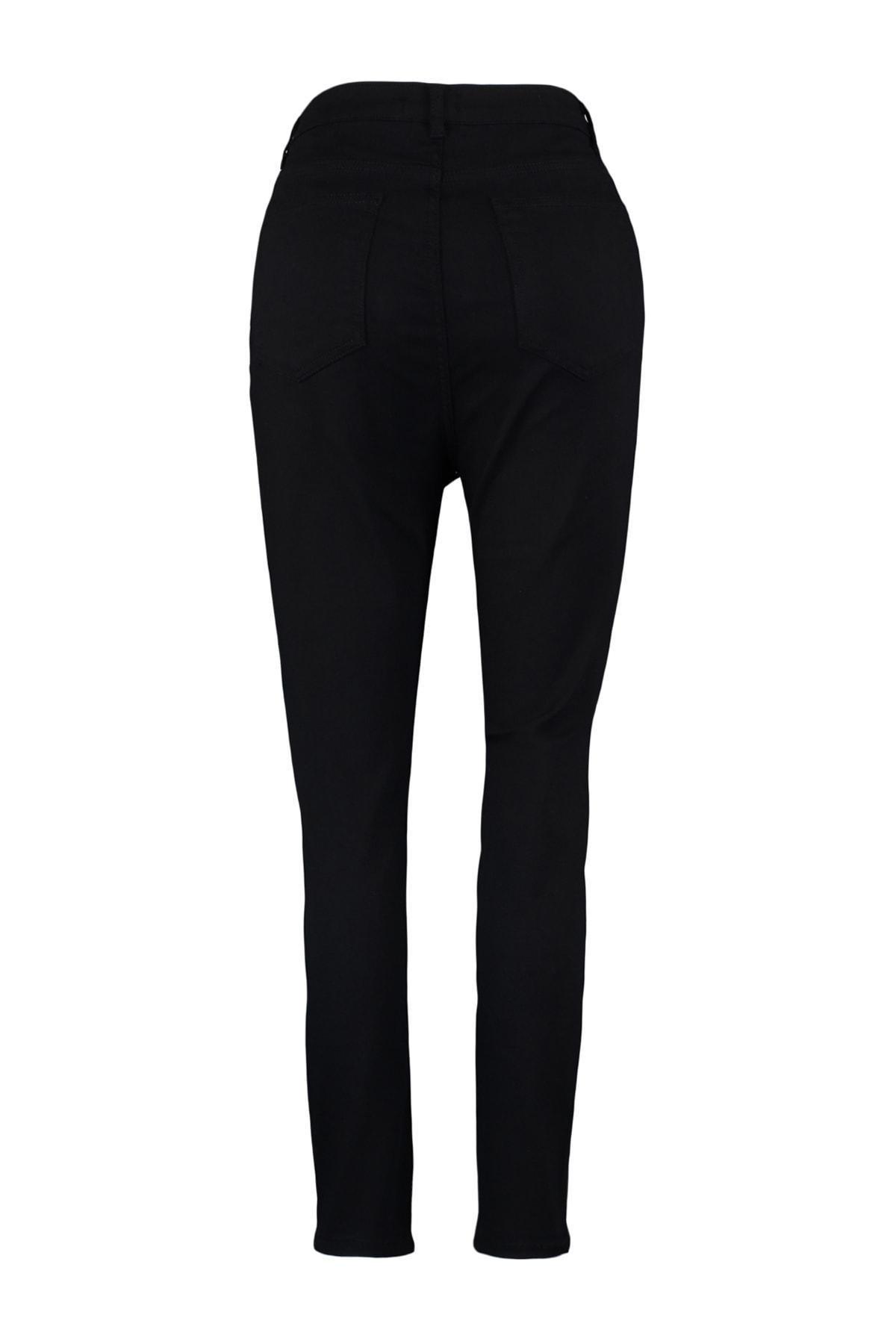 Black Skinny High Waist Plus Size Jeans, , large image number 8