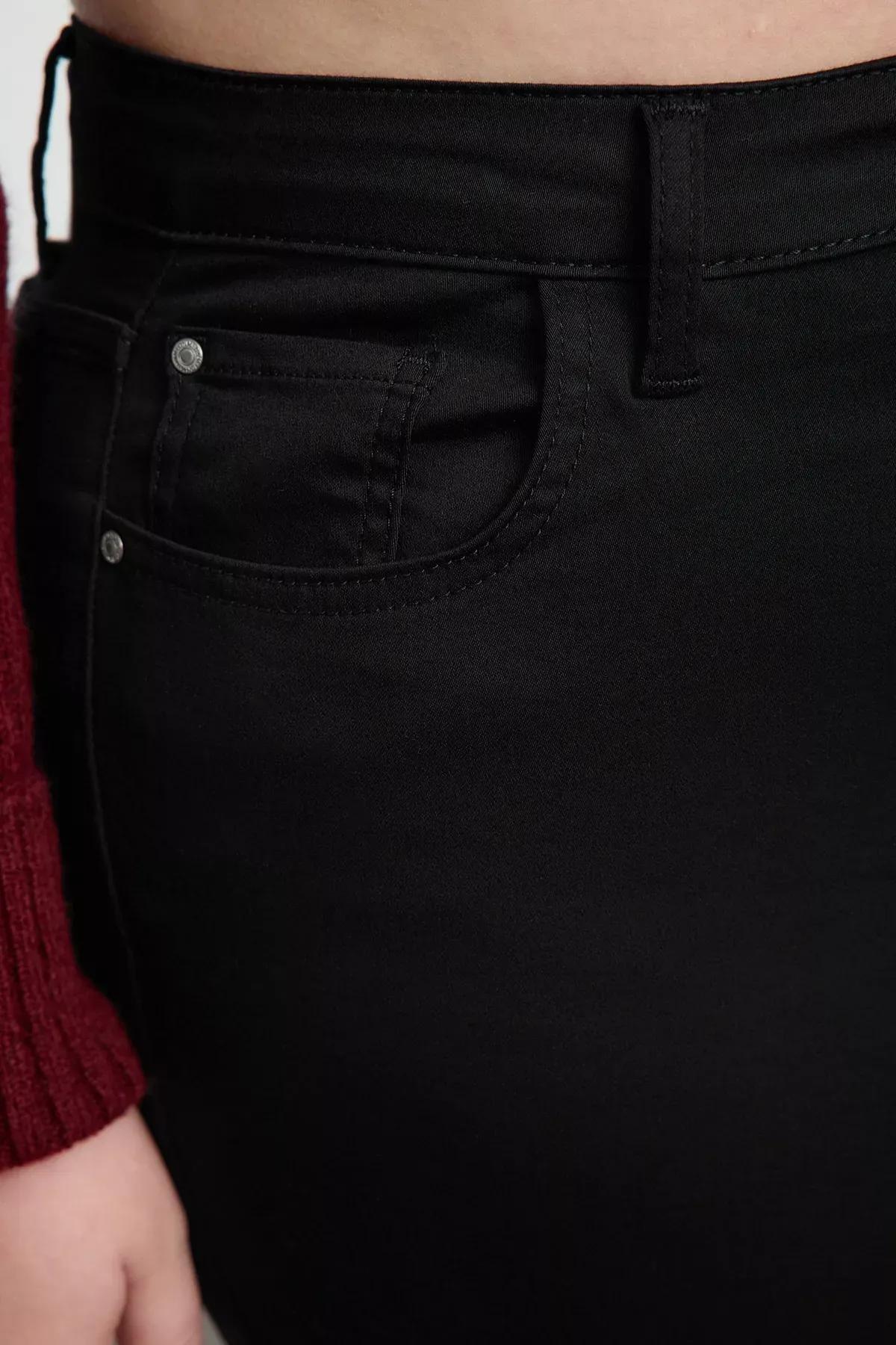 Black Skinny High Waist Plus Size Jeans, , large image number 8