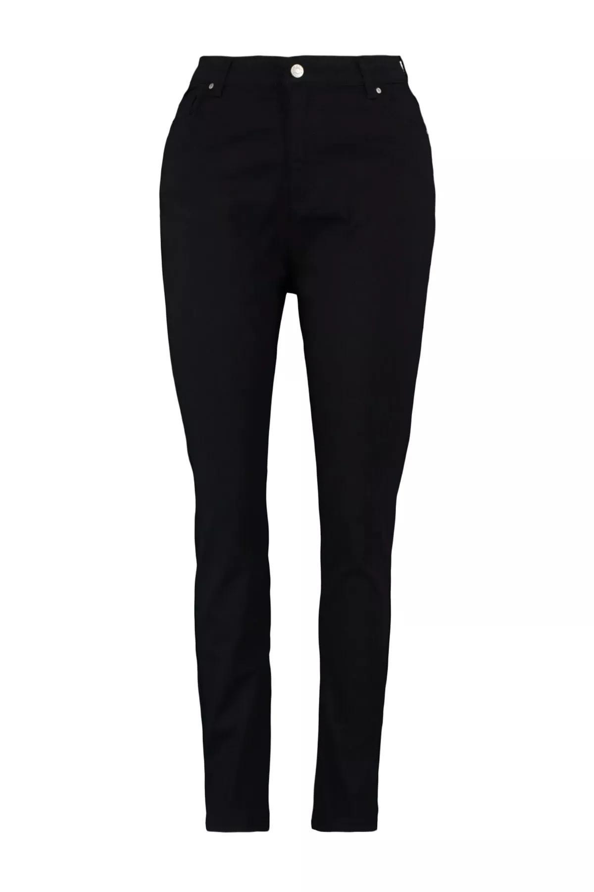 Black Skinny High Waist Plus Size Jeans, , large image number 14