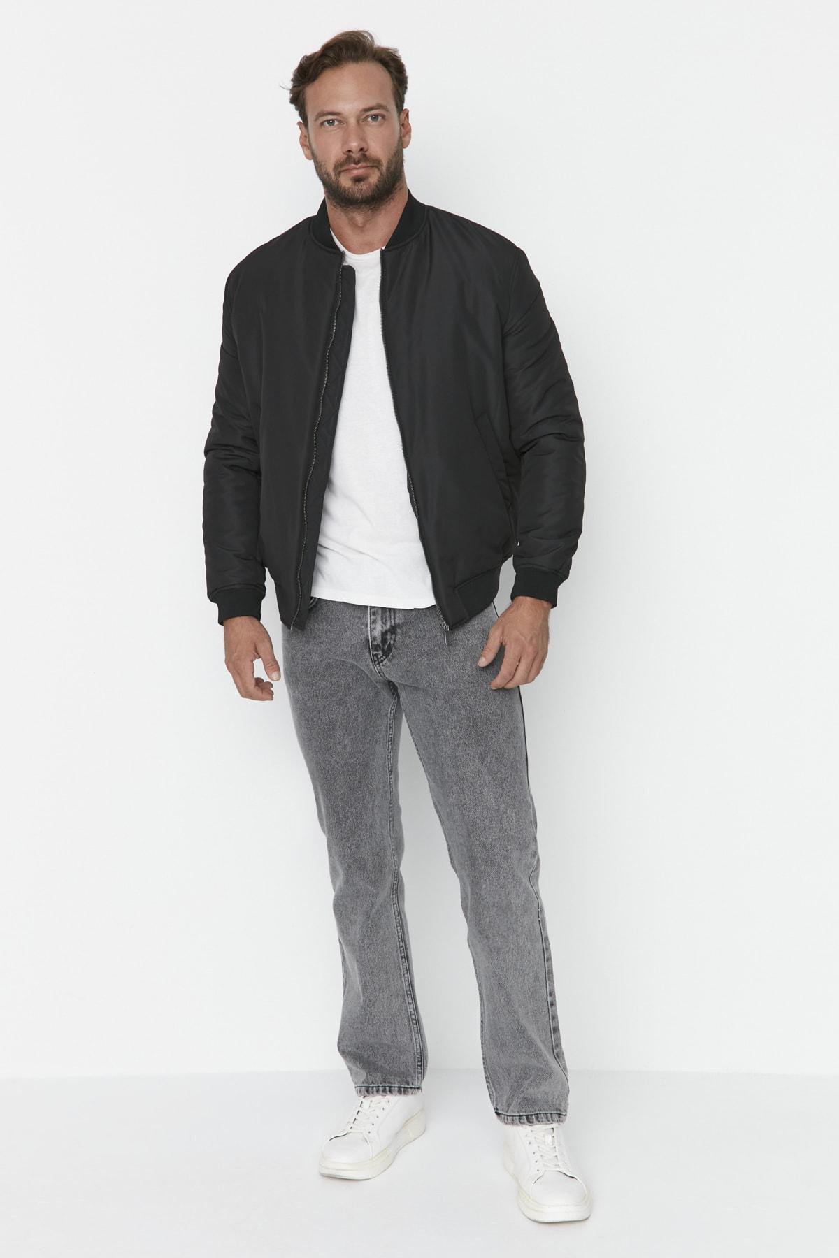 Gray Slim Denim Jeans, , large image number 2