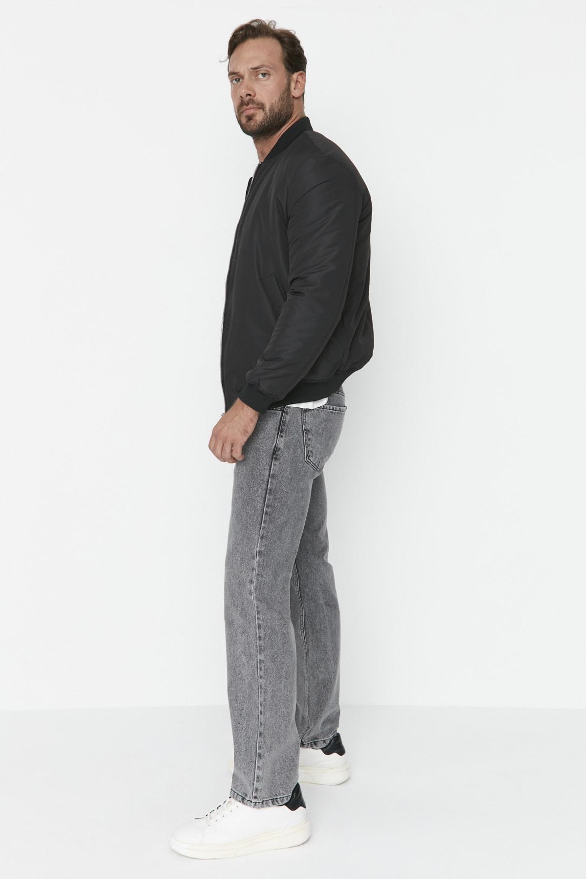 Gray Slim Denim Jeans, , large image number 3