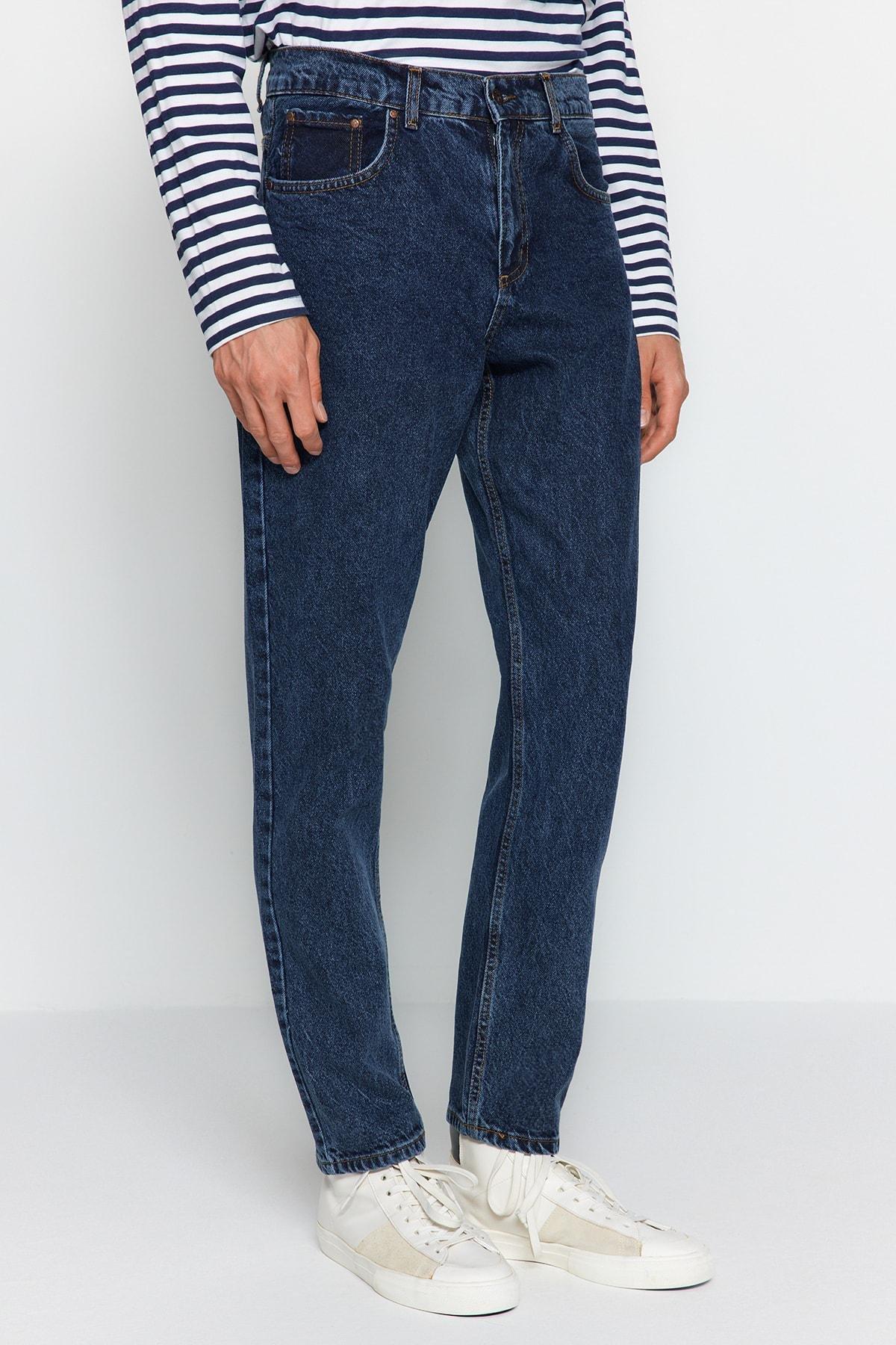 Navy Carrot Pants, , large image number 1