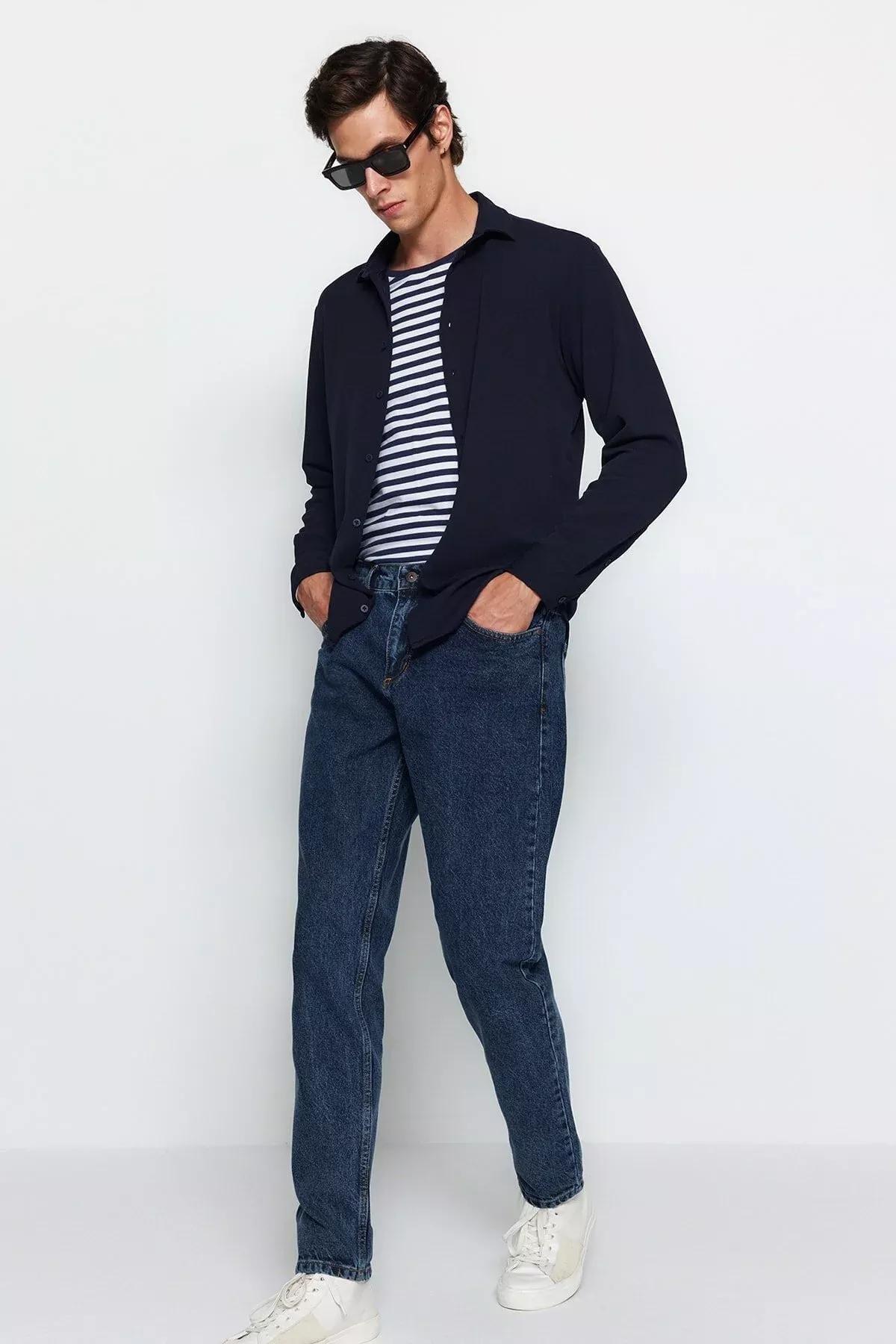 Navy Carrot Pants, C101_1792, medium
