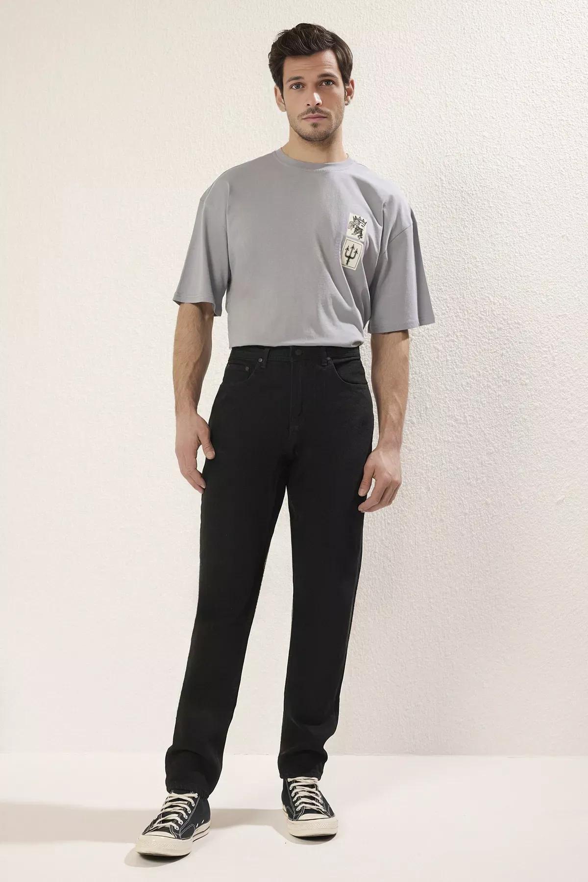 Black Essential Fit Jeans, Black-1002, medium