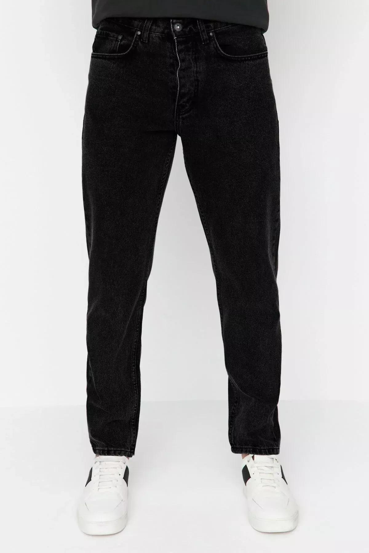 Black Essential Fit Jeans, Black-1002, large image number 7