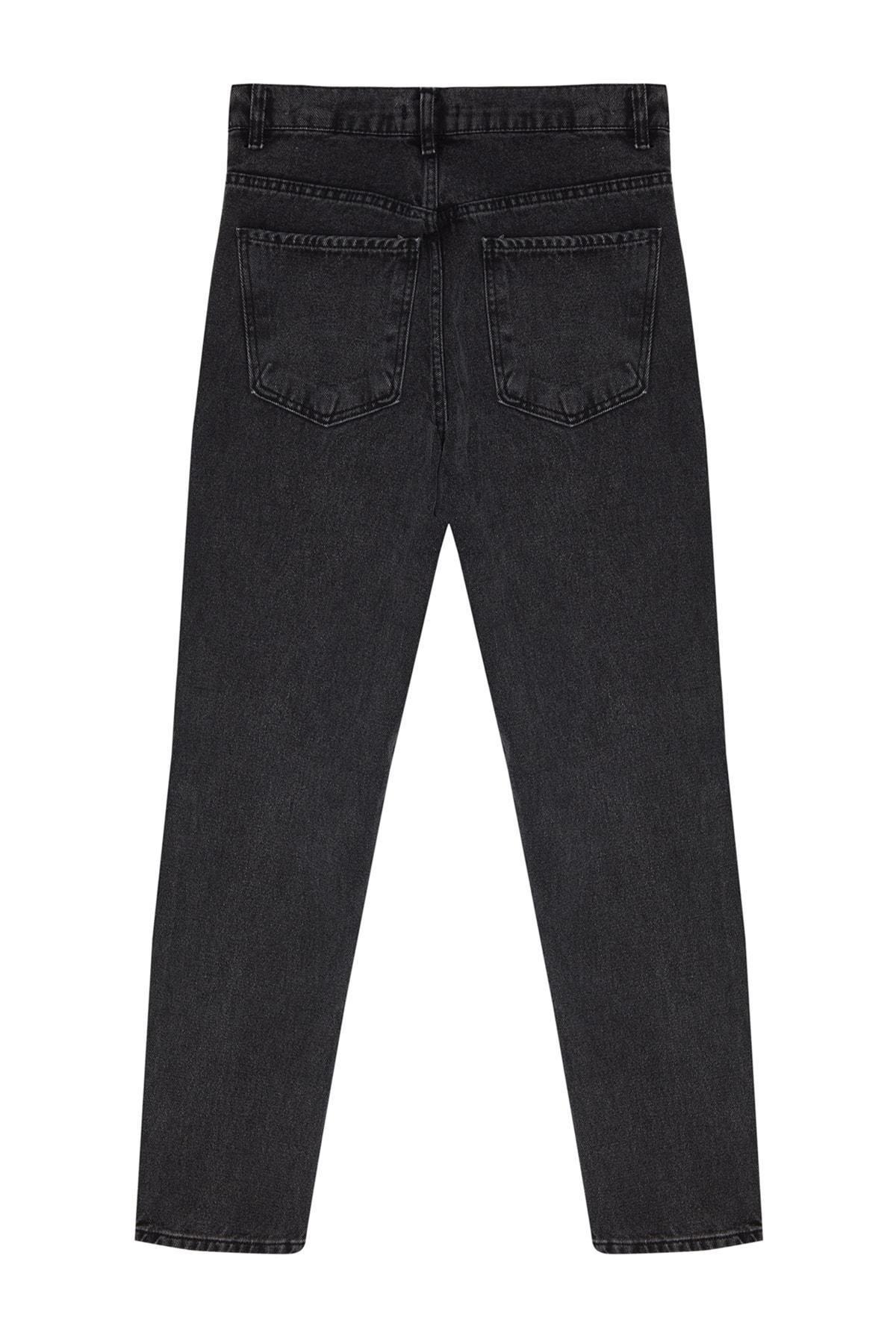 Black Denim Carrot Jeans, , large image number 7