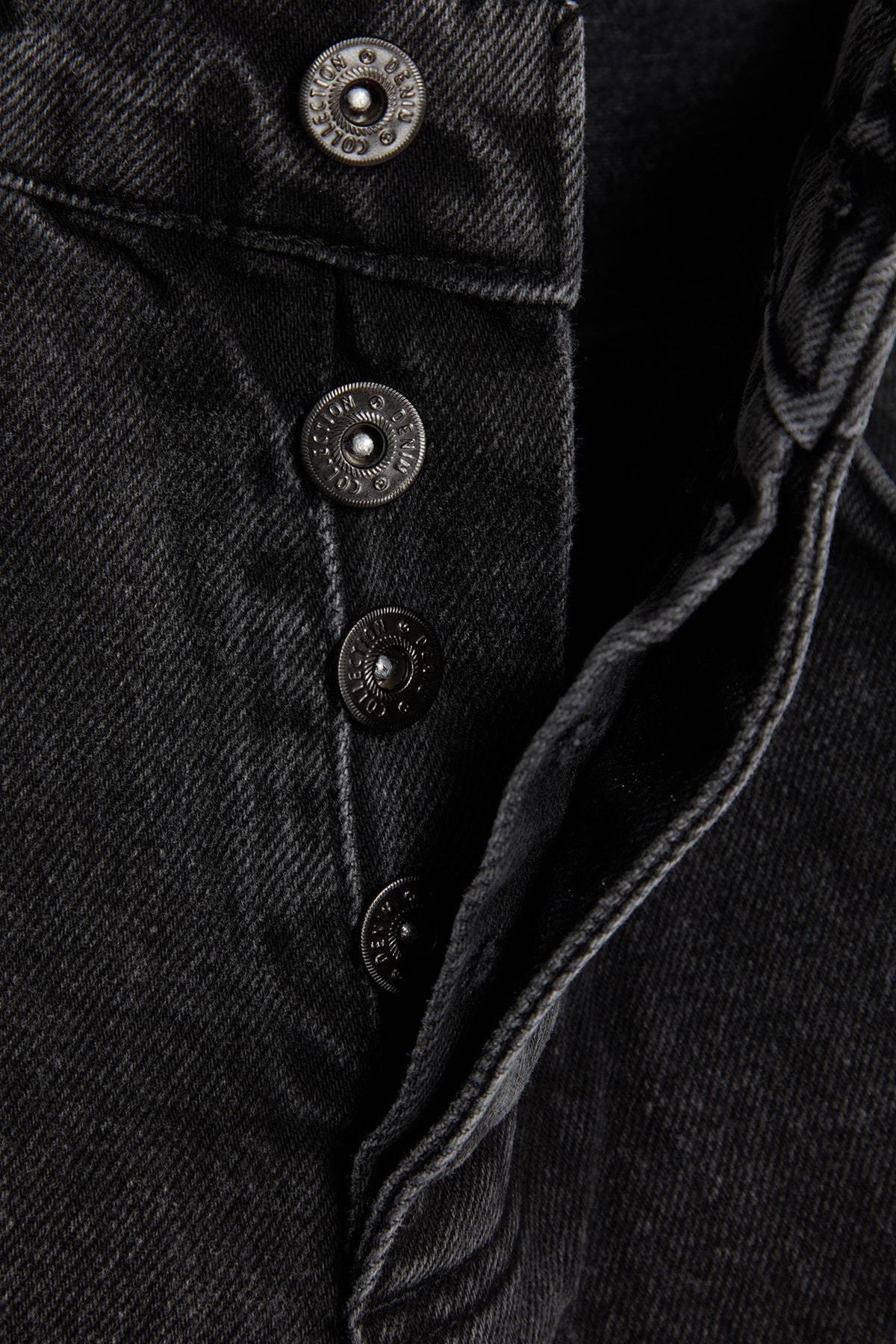 Black Denim Carrot Jeans, , large image number 8