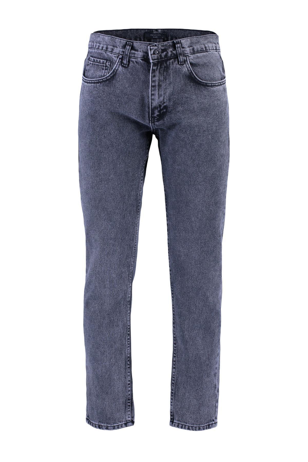 Black Denim Straight Jeans, , large image number 5
