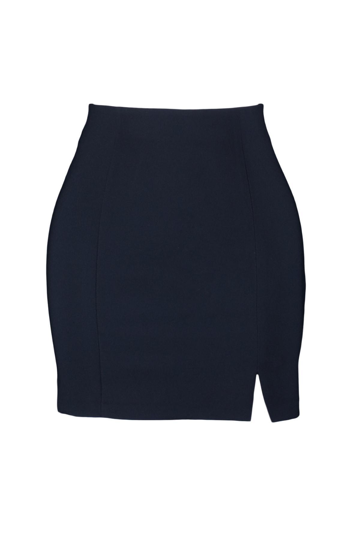 Black A-Line Mini Skirt, , large image number 5