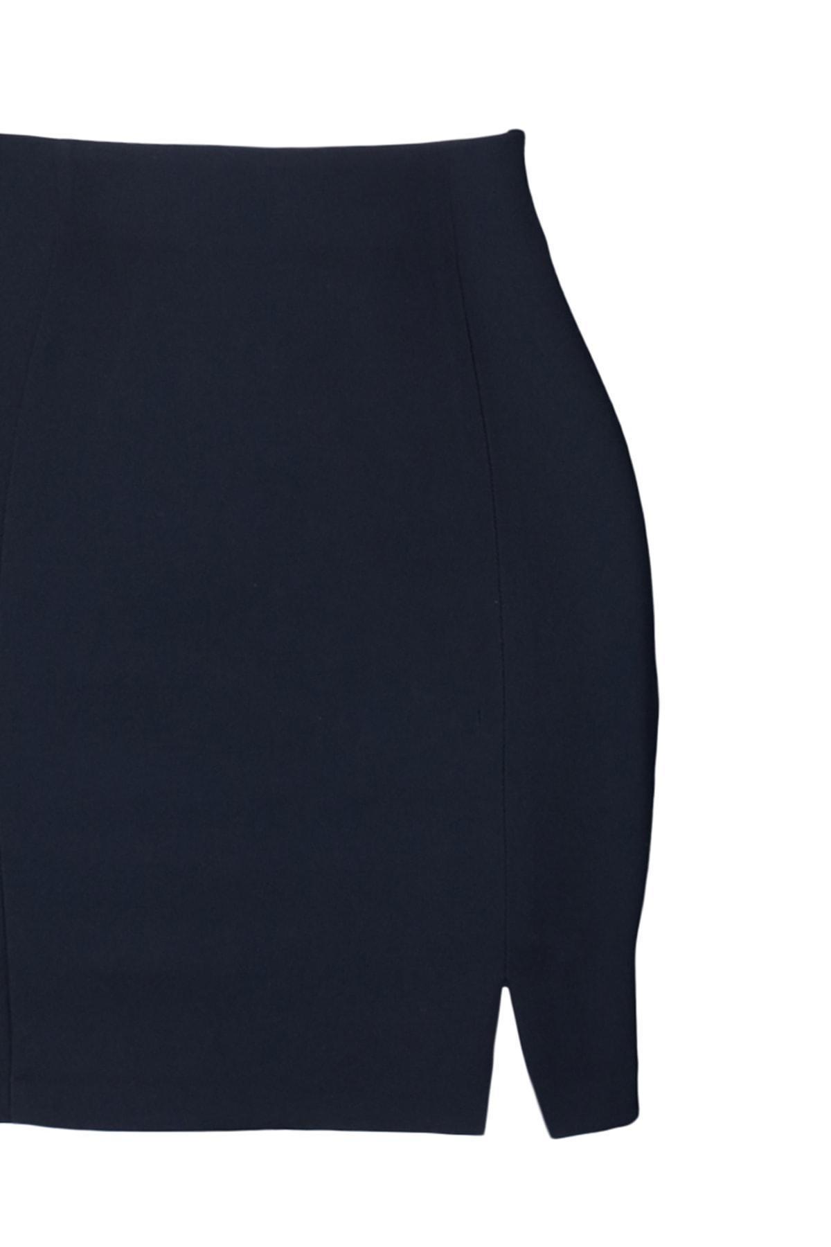 Black A-Line Mini Skirt, , large image number 6