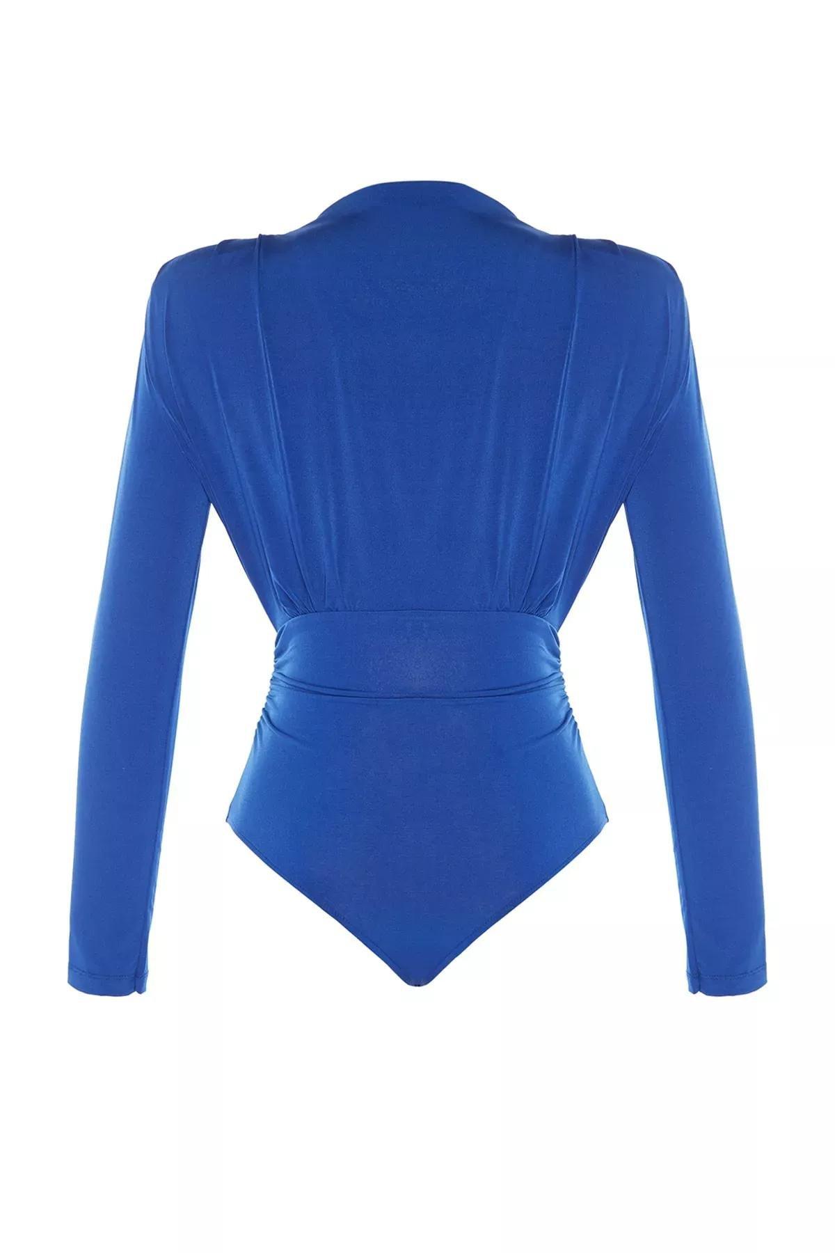 Navy Fitted Bodysuit, , large image number 6