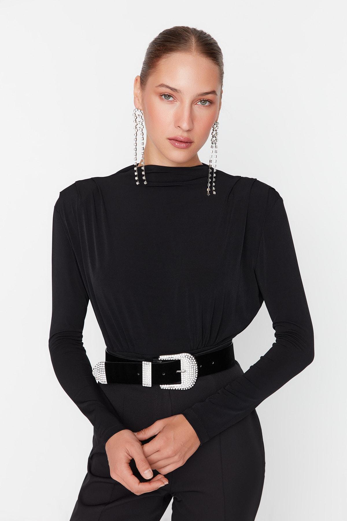 Trendyol - Black Fitted Bodysuit