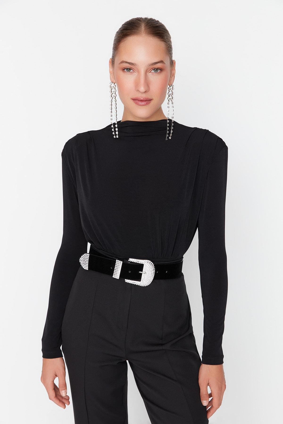 Trendyol - Black Fitted Bodysuit