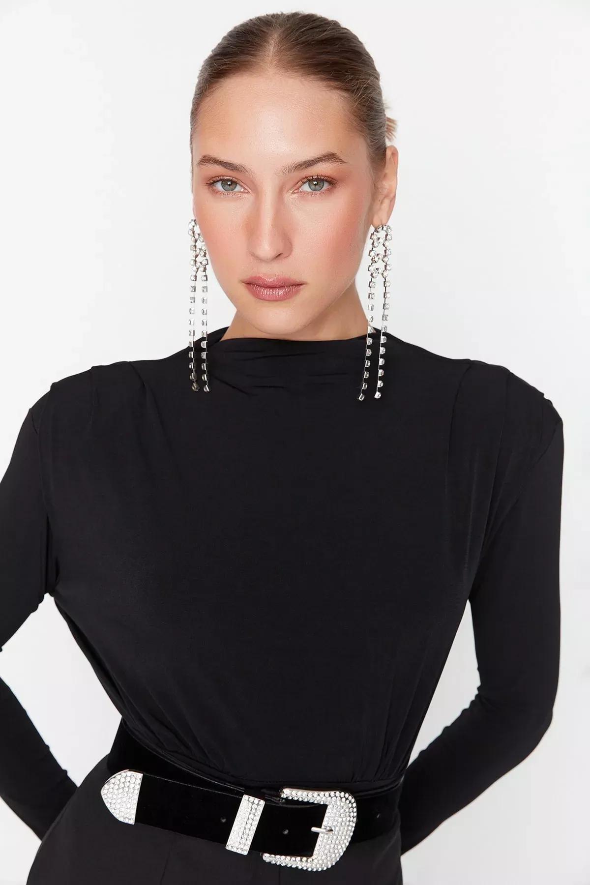 Black Women Bodysuit, Black, large image number 3