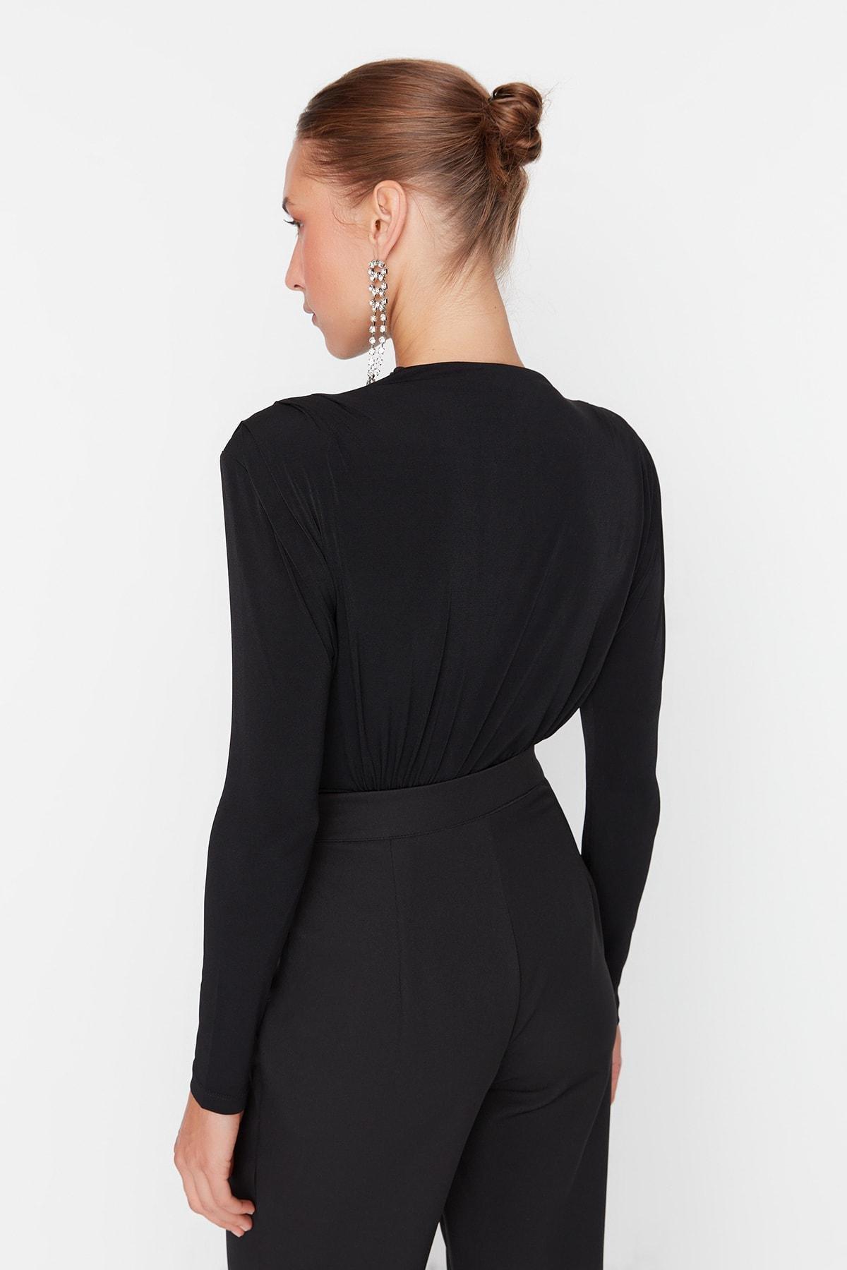 Trendyol - Black Fitted Bodysuit