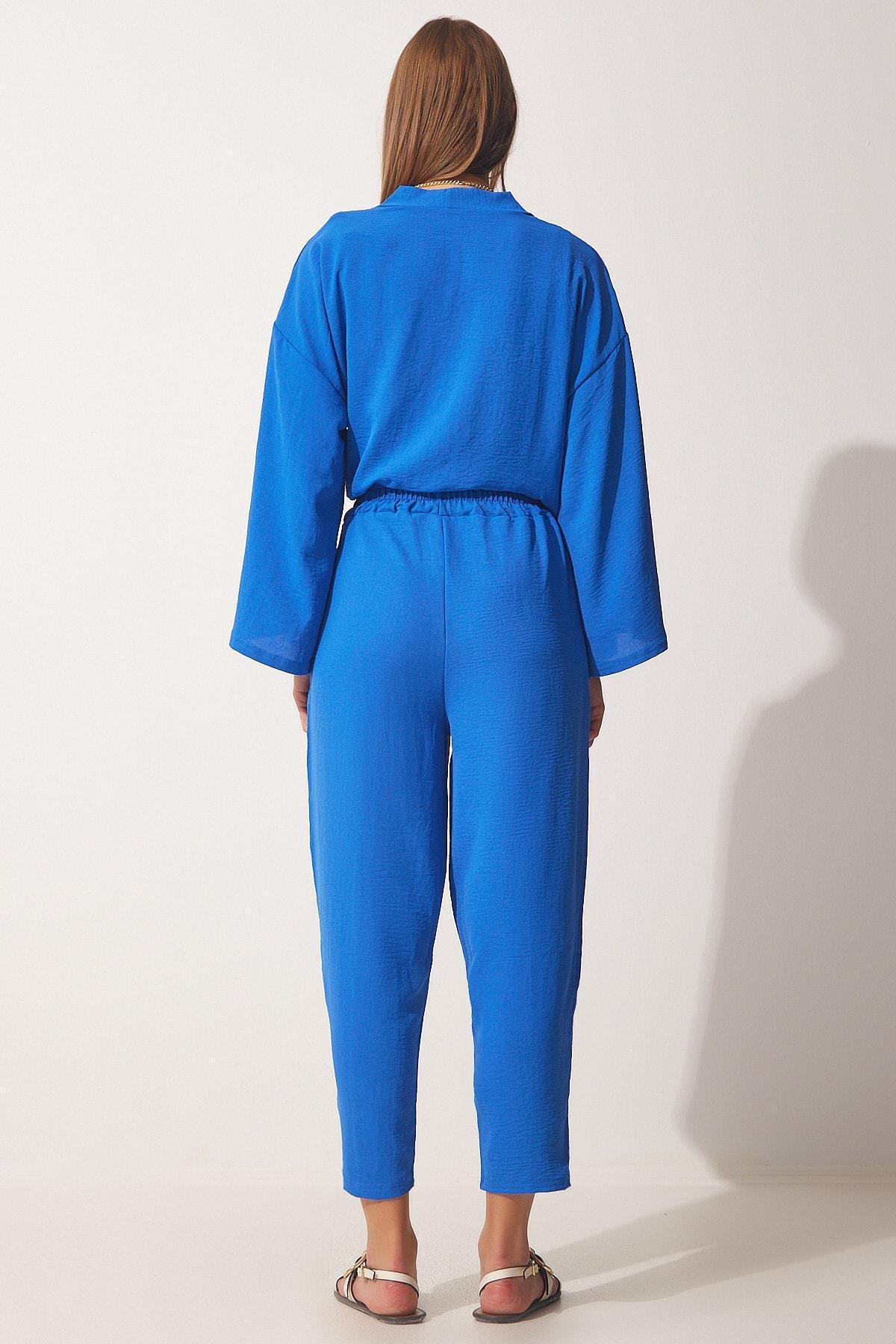 Navy Kimono Pants Suit, , large image number 0