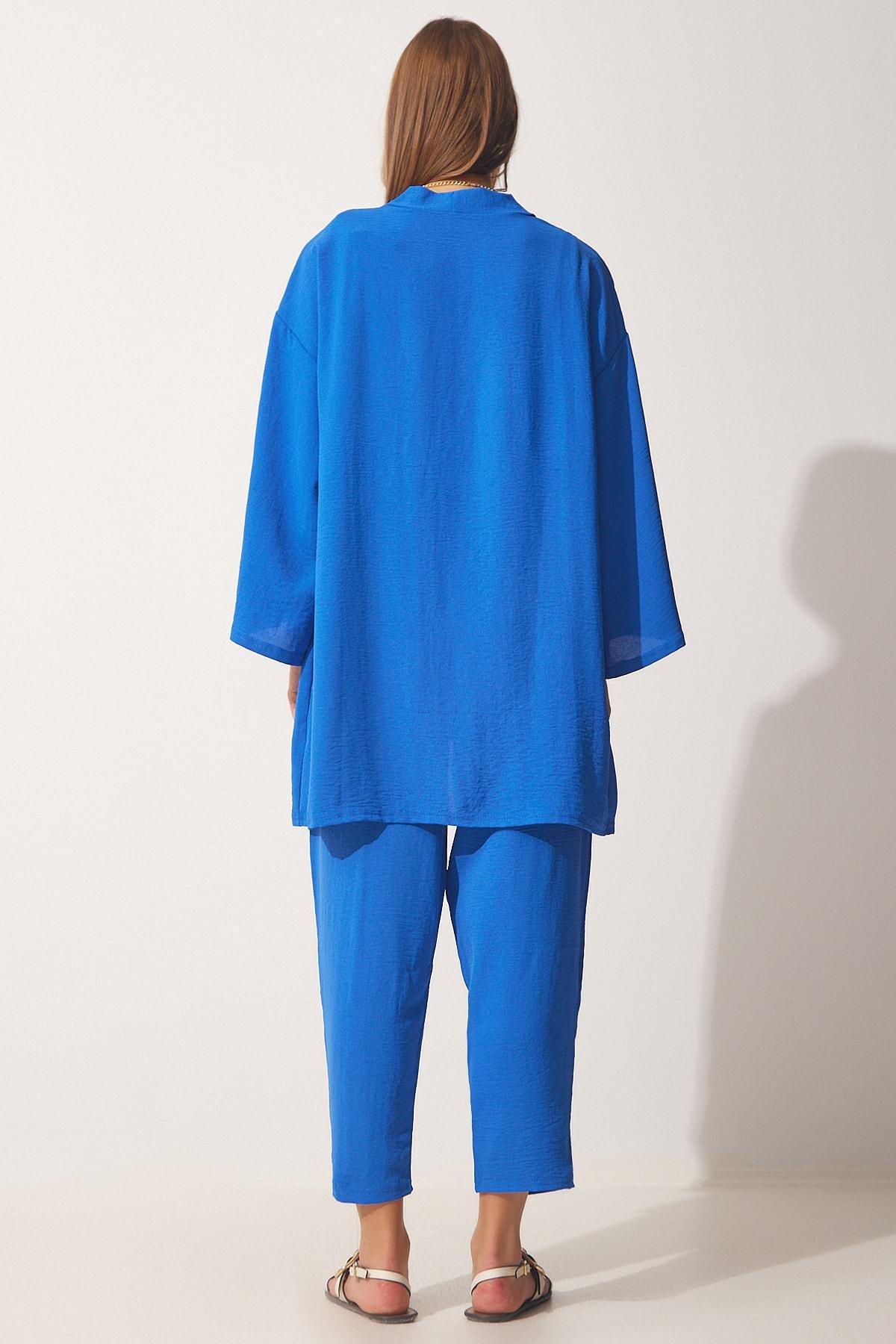 Navy Kimono Pants Suit, , large image number 1