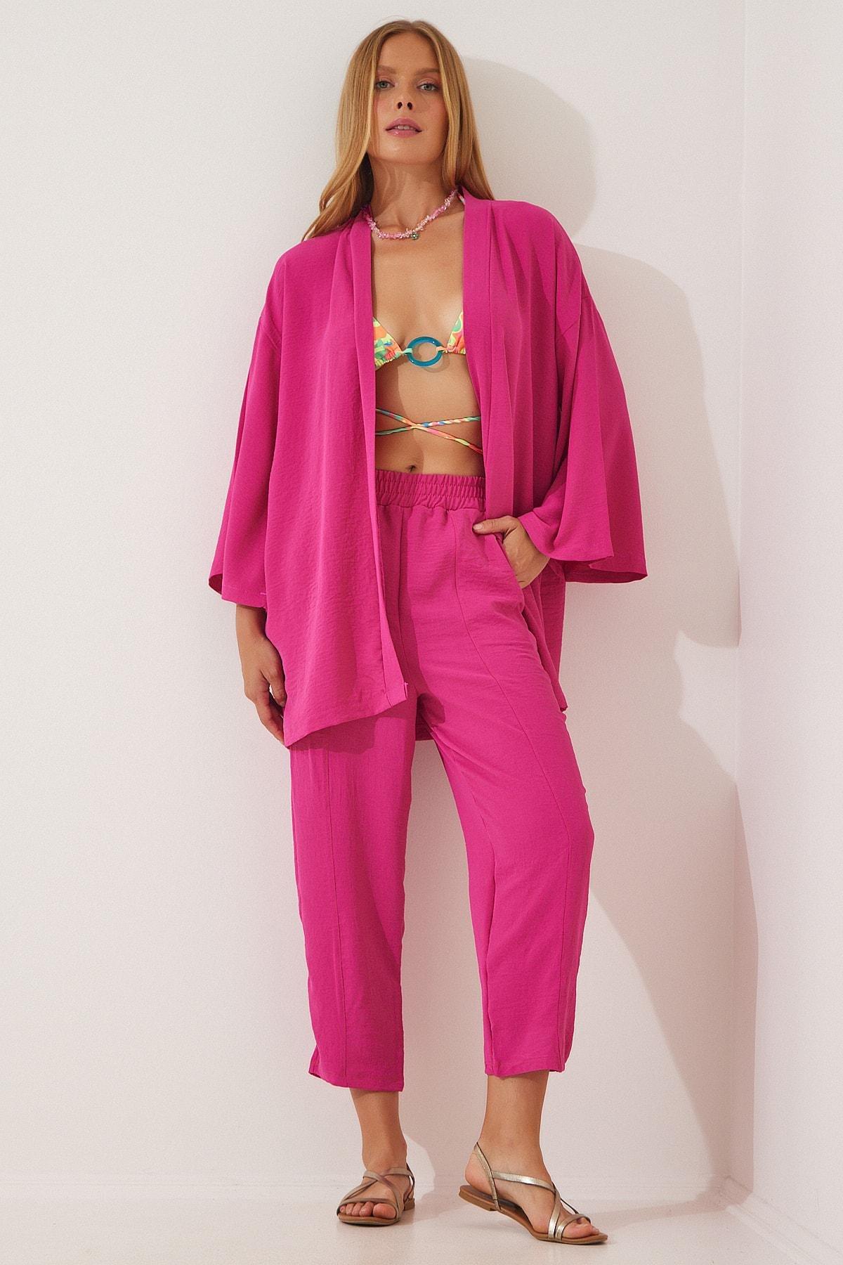 Pink V-Neck Co-Ord Set, , large image number 0