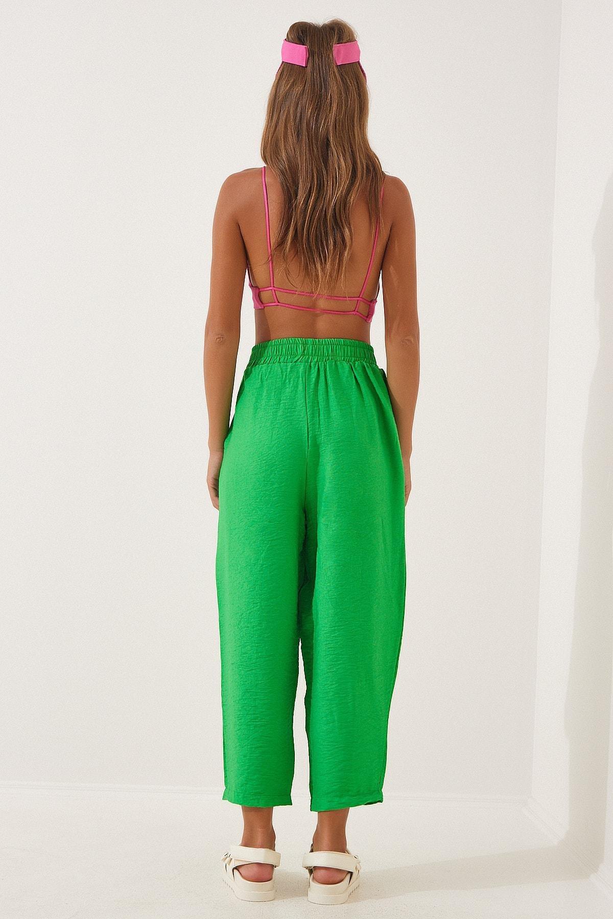 Green V-Neck Co Ord Set, , large image number 4