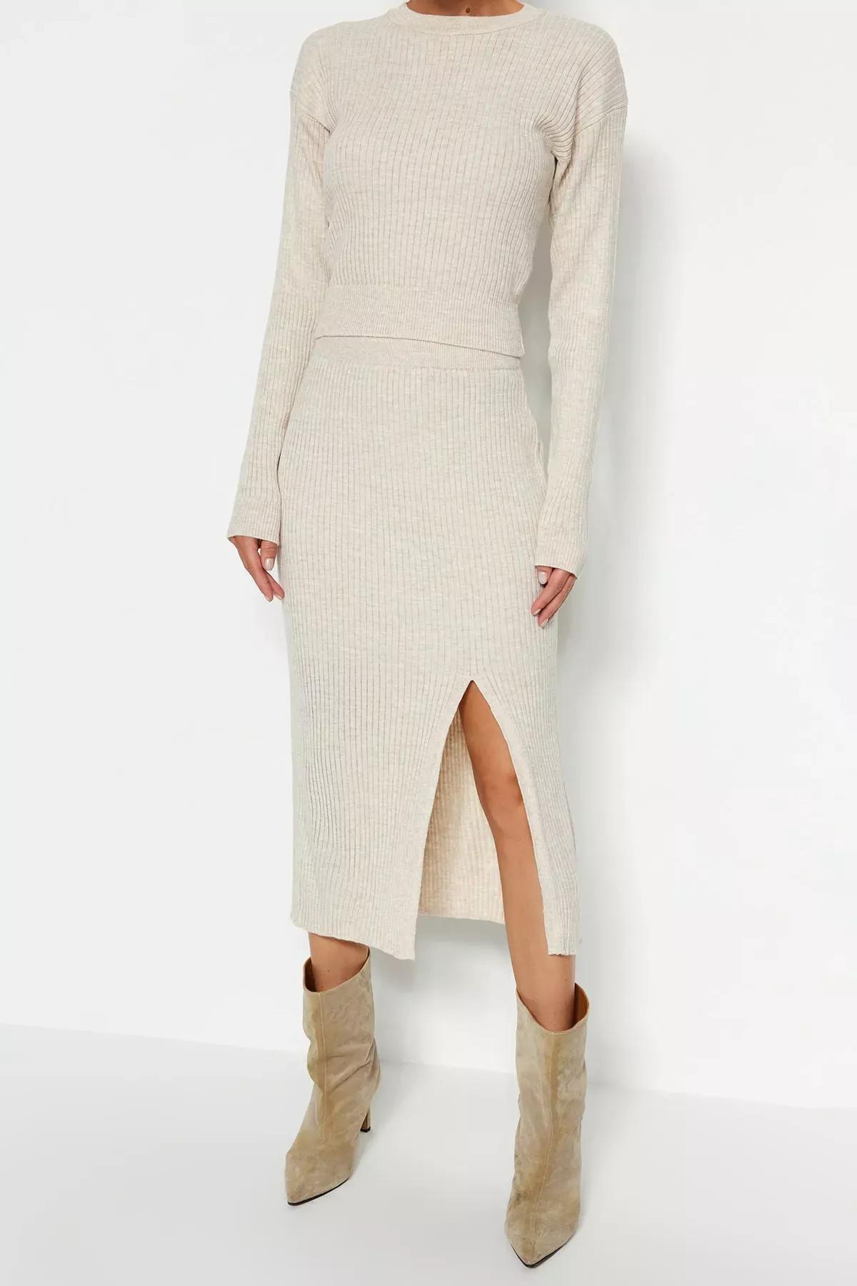 Beige A-Line Co-Ord Set, Beige, large image number 3