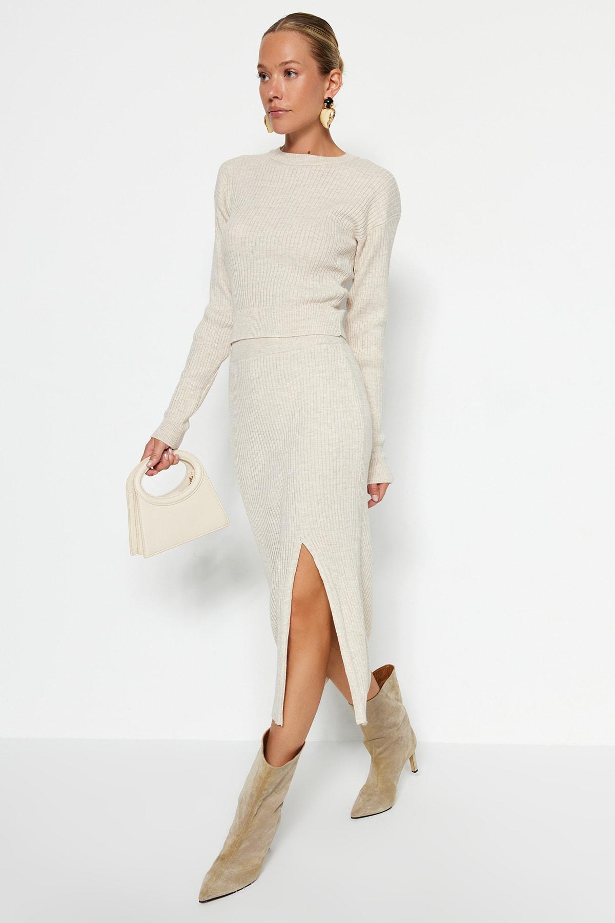 Beige A-Line Co-Ord Set, , large image number 4
