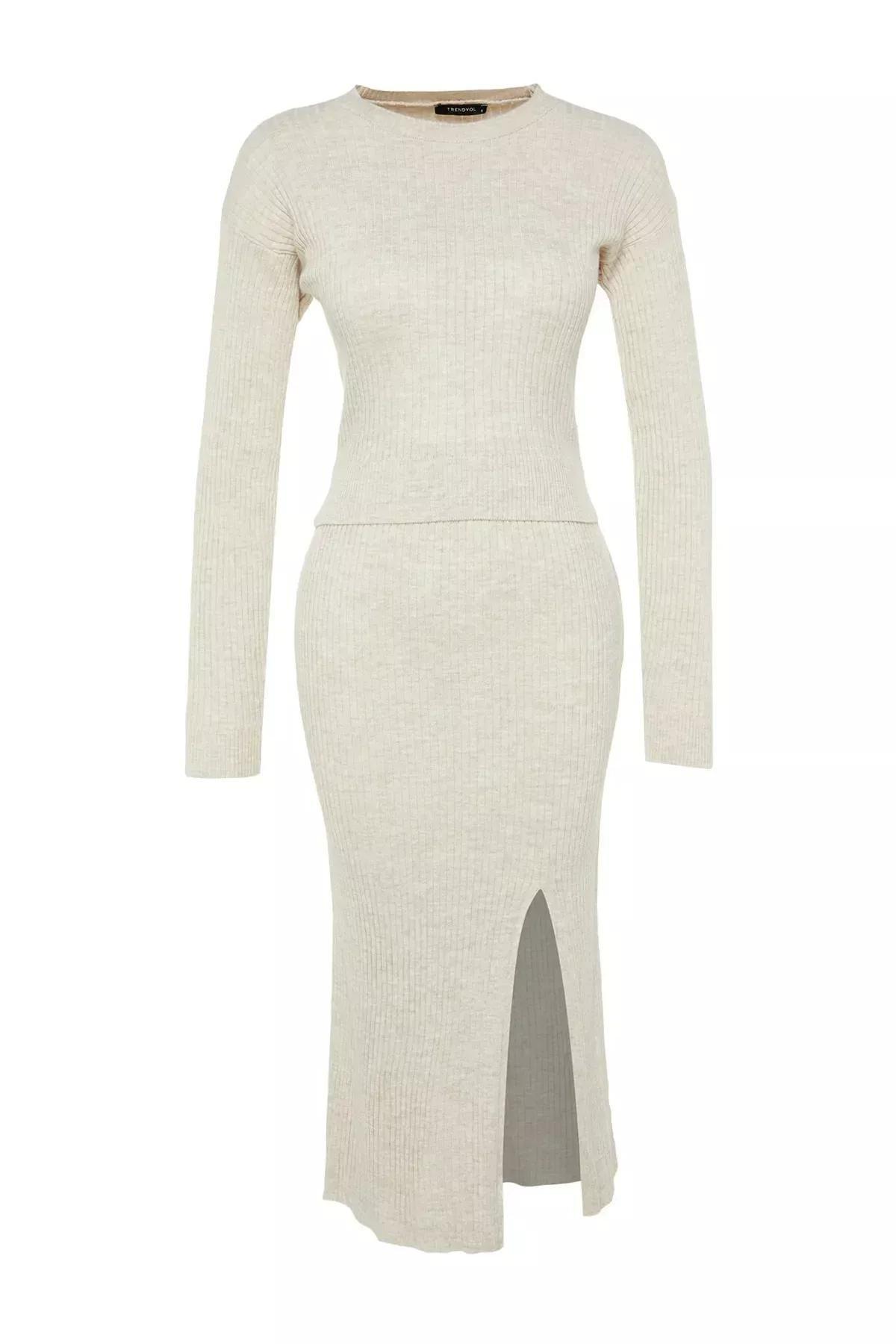 Beige A-Line Co-Ord Set, Beige, large image number 5