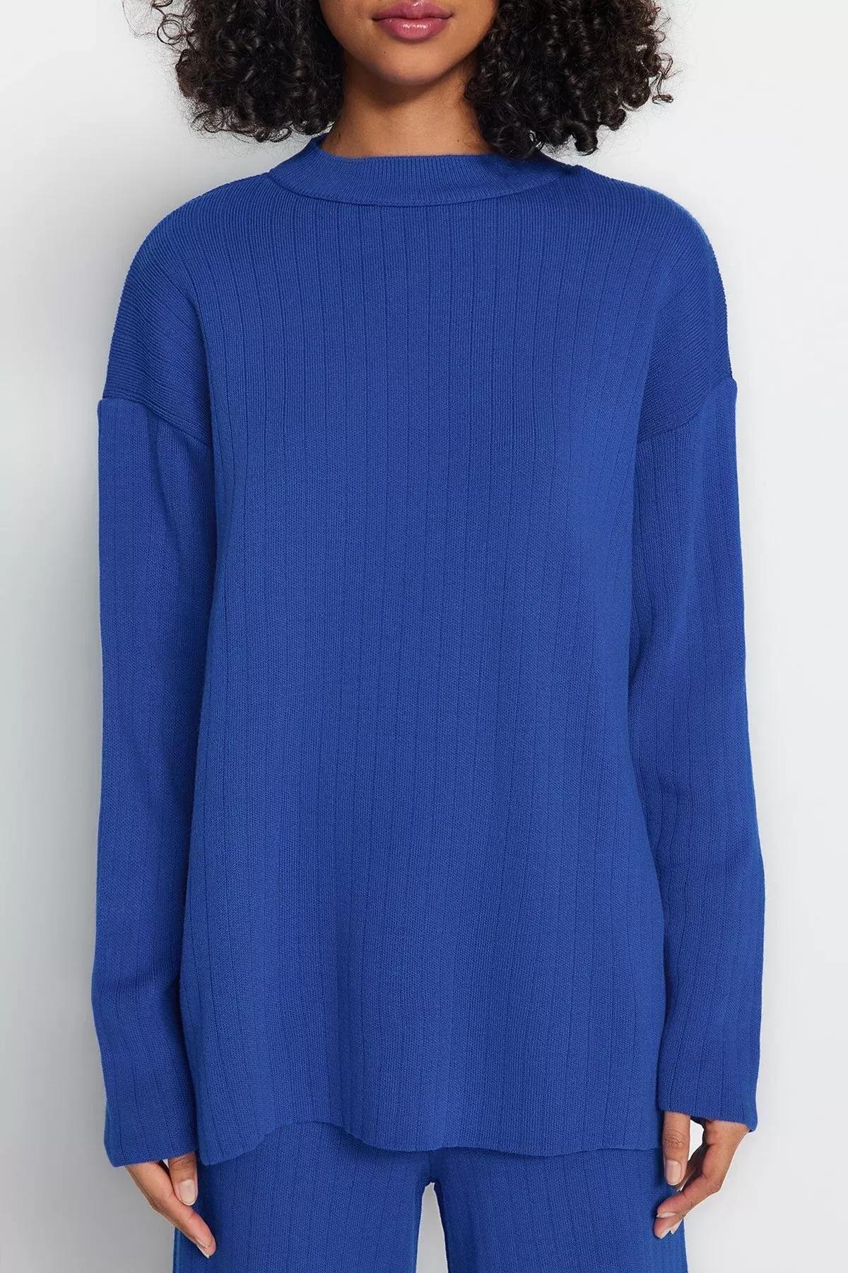 Blue Oversize Co-Ord Set, Blue, large image number 4