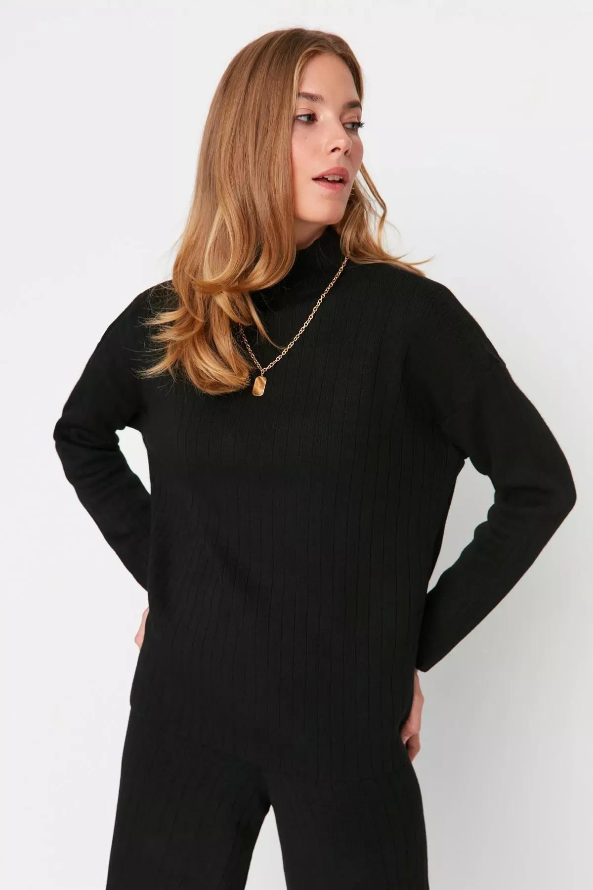 Black Regular Fit Pyjama Set, Black, large image number 1