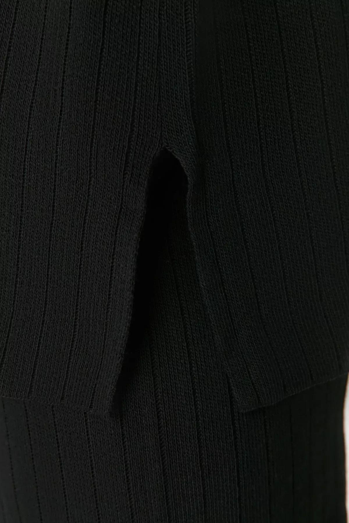 Black Regular Fit Pyjama Set, Black, large image number 3