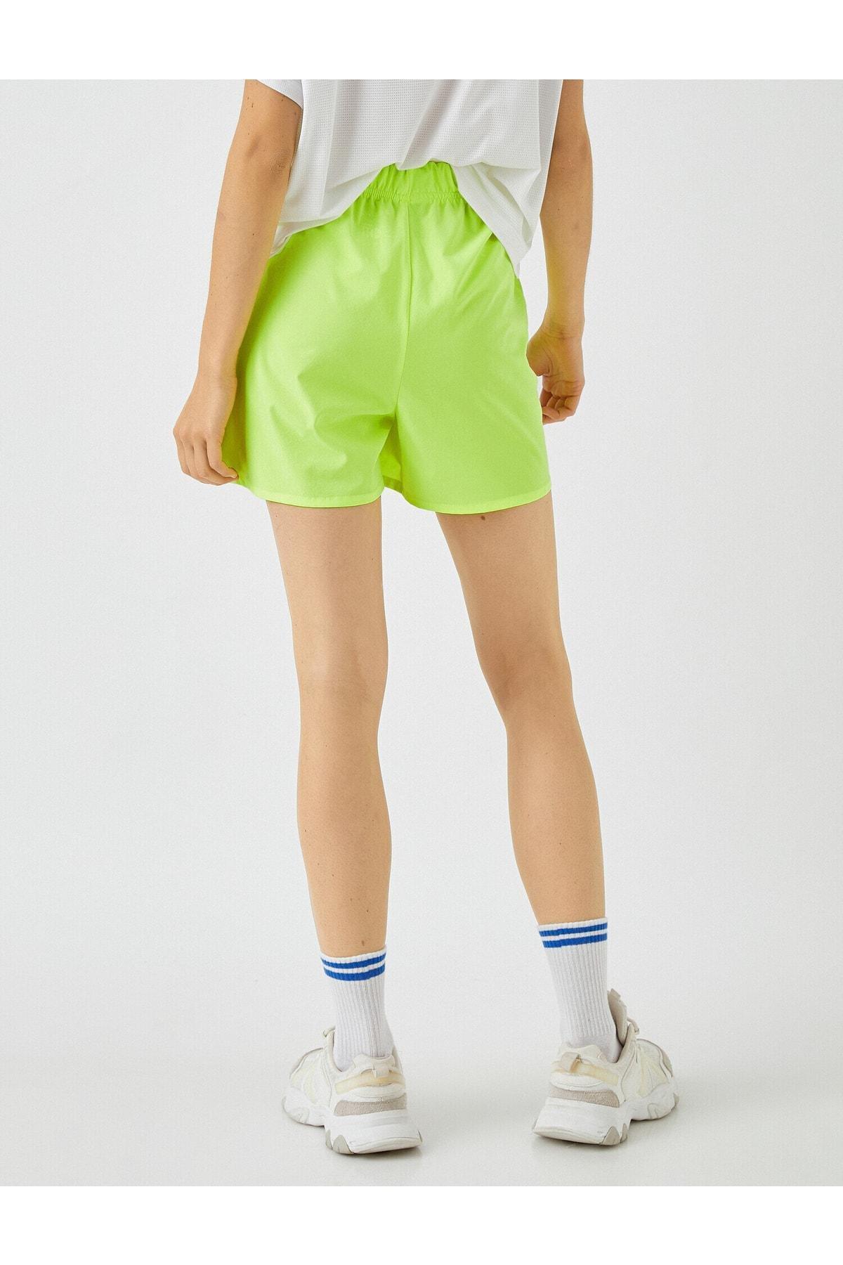 Koton - Green Printed Sports Mini Shorts