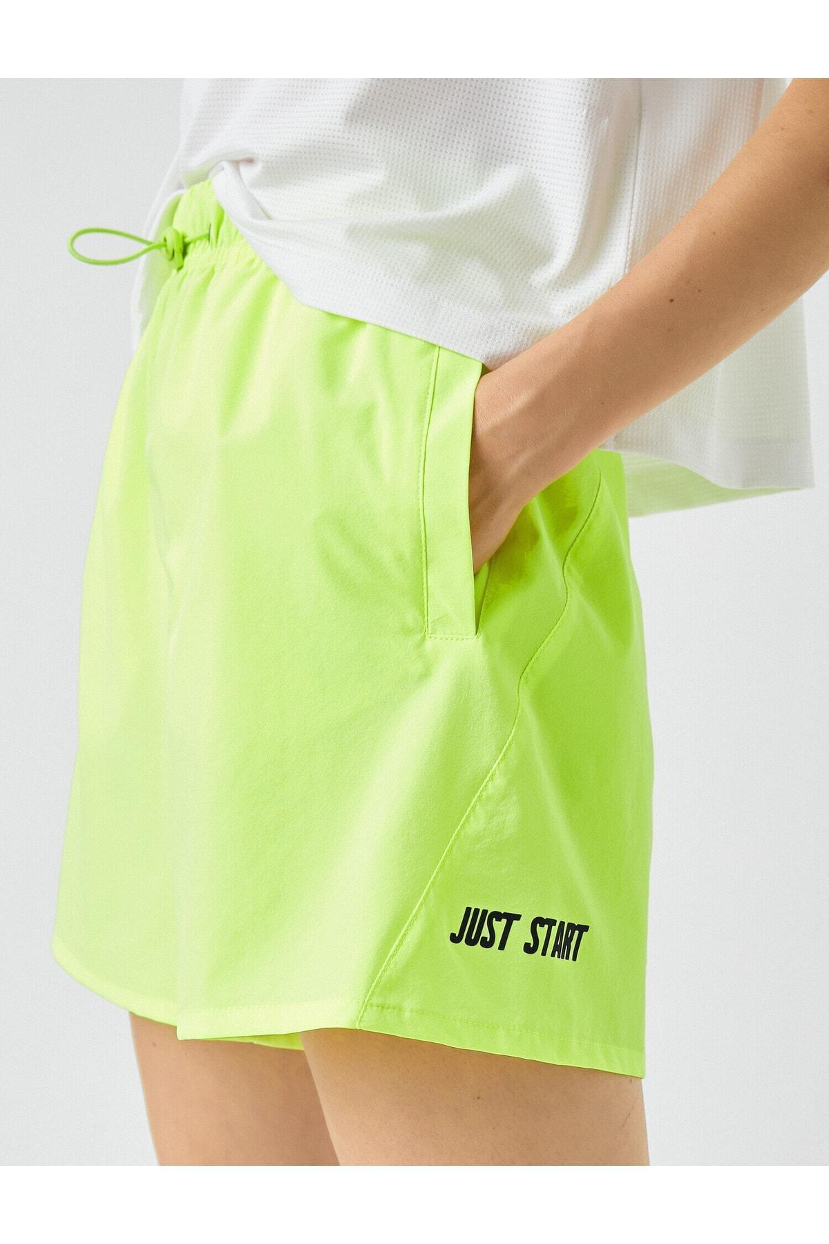 Koton - Green Printed Sports Mini Shorts