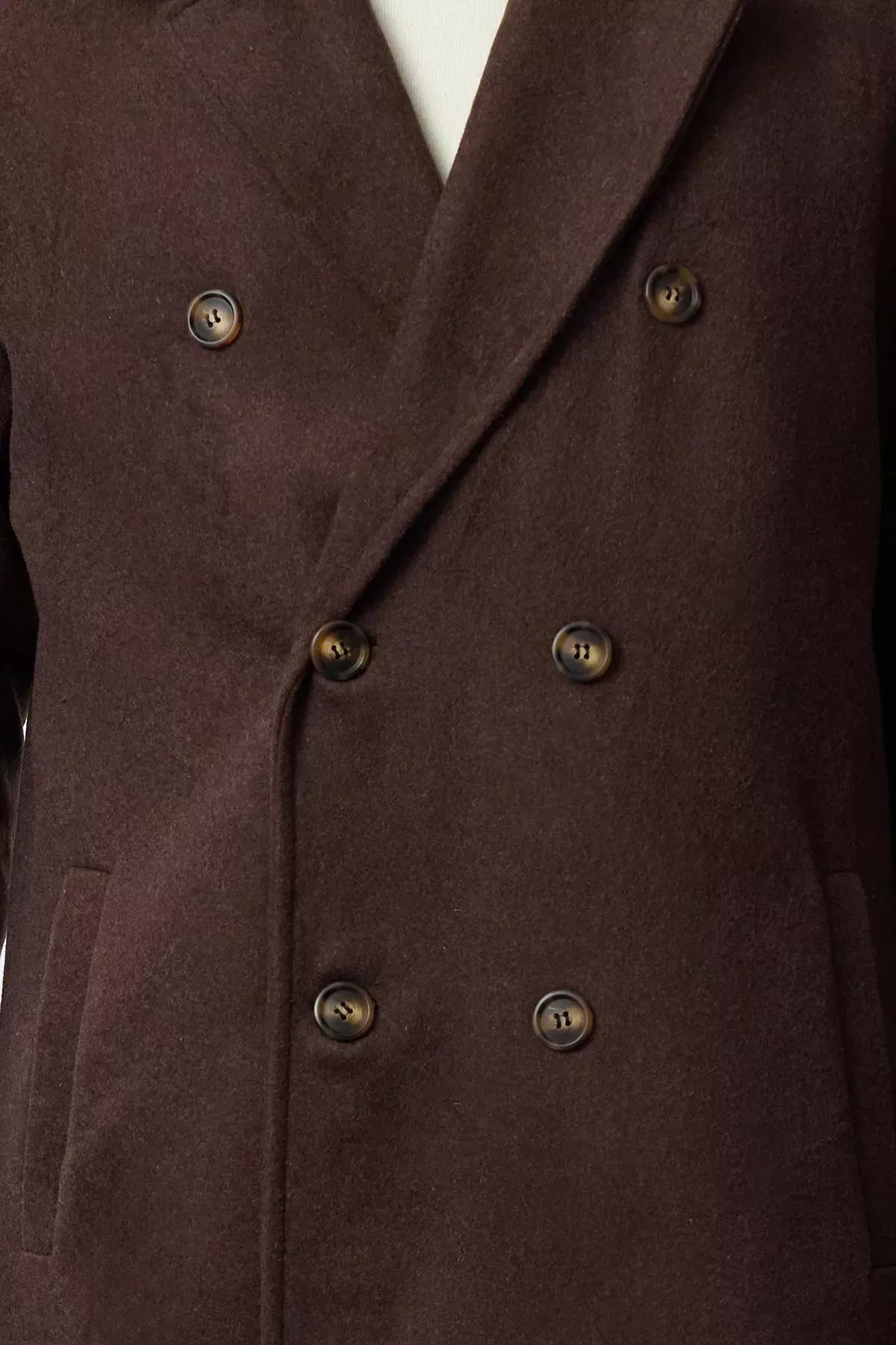 Brown Winter Coat, Brown, large image number 3