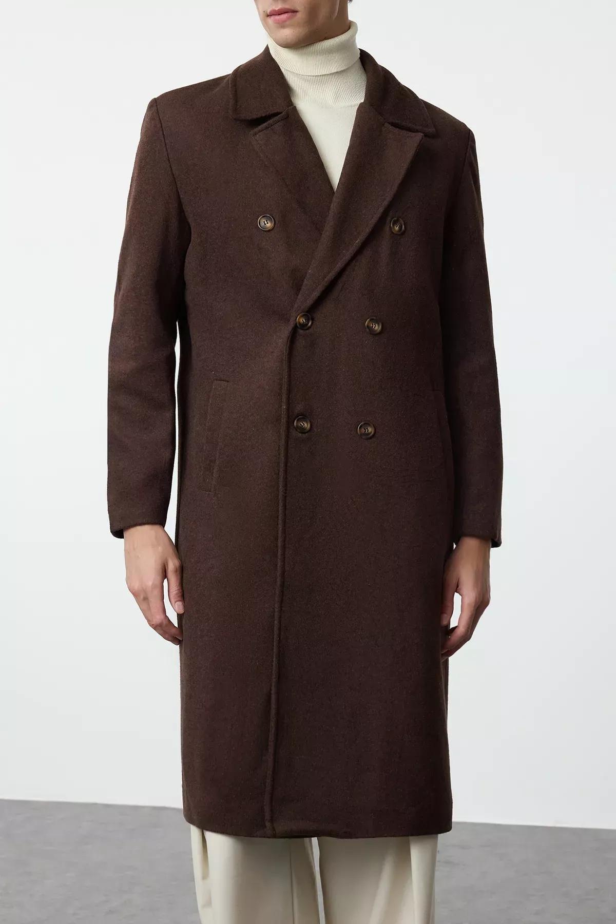 Brown Winter Coat, Brown, large image number 4