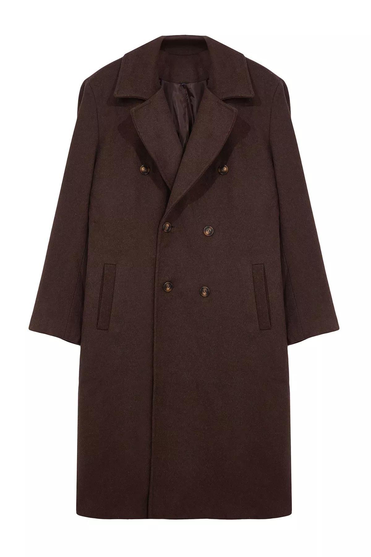 Brown Winter Coat, Brown, large image number 5