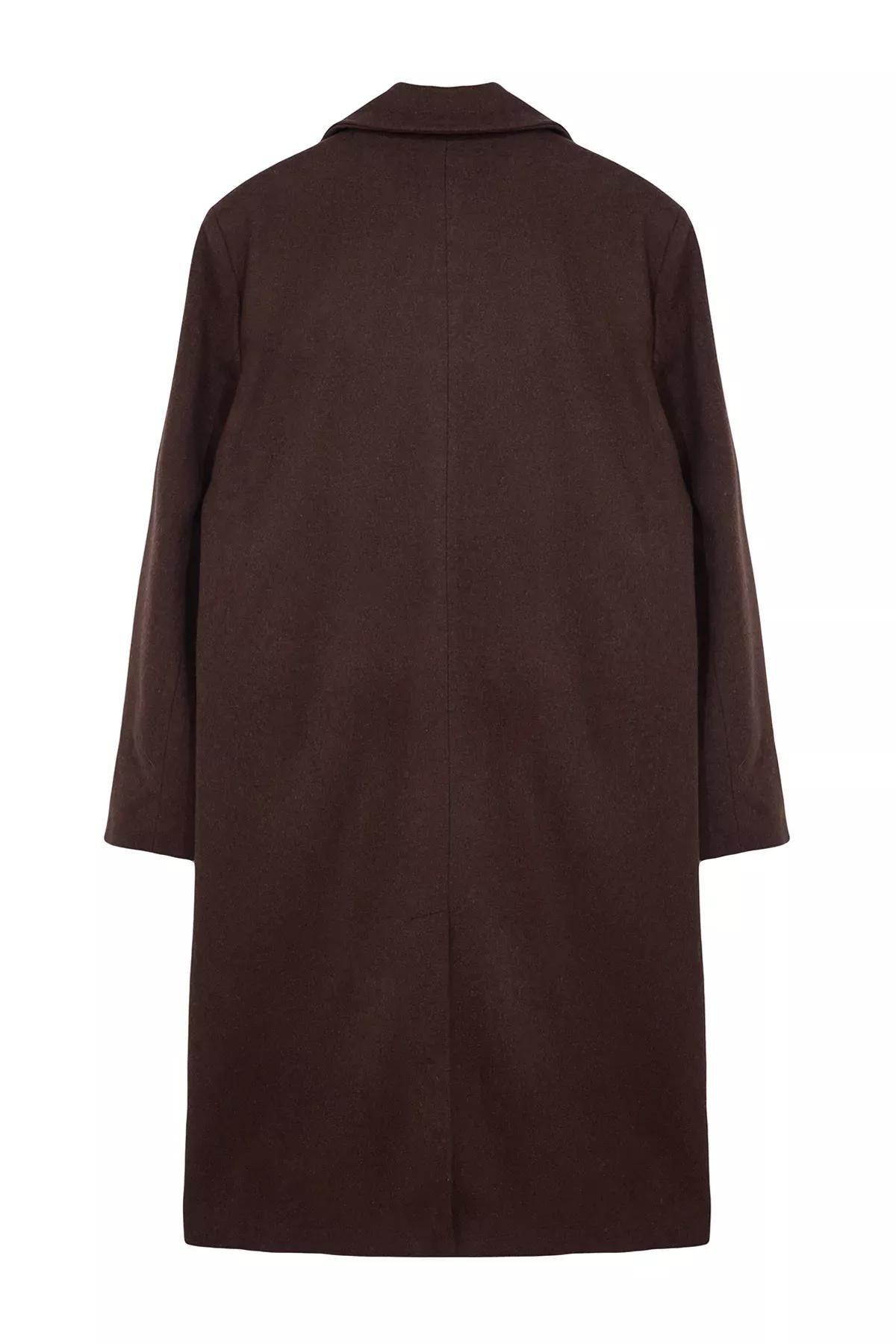 Brown Winter Coat, Brown, large image number 6