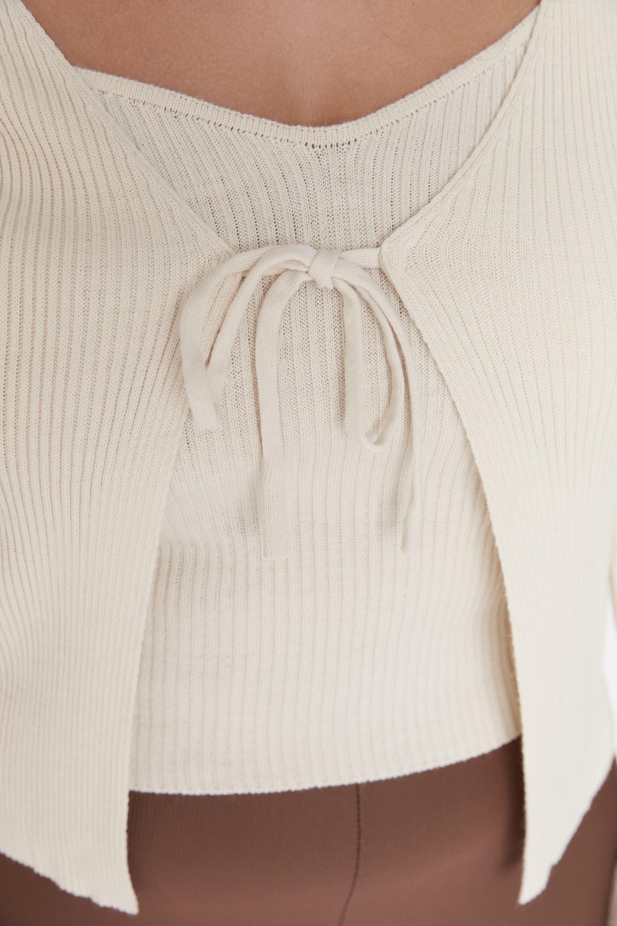 Beige Long Plus Size Cardigan, , large image number 2