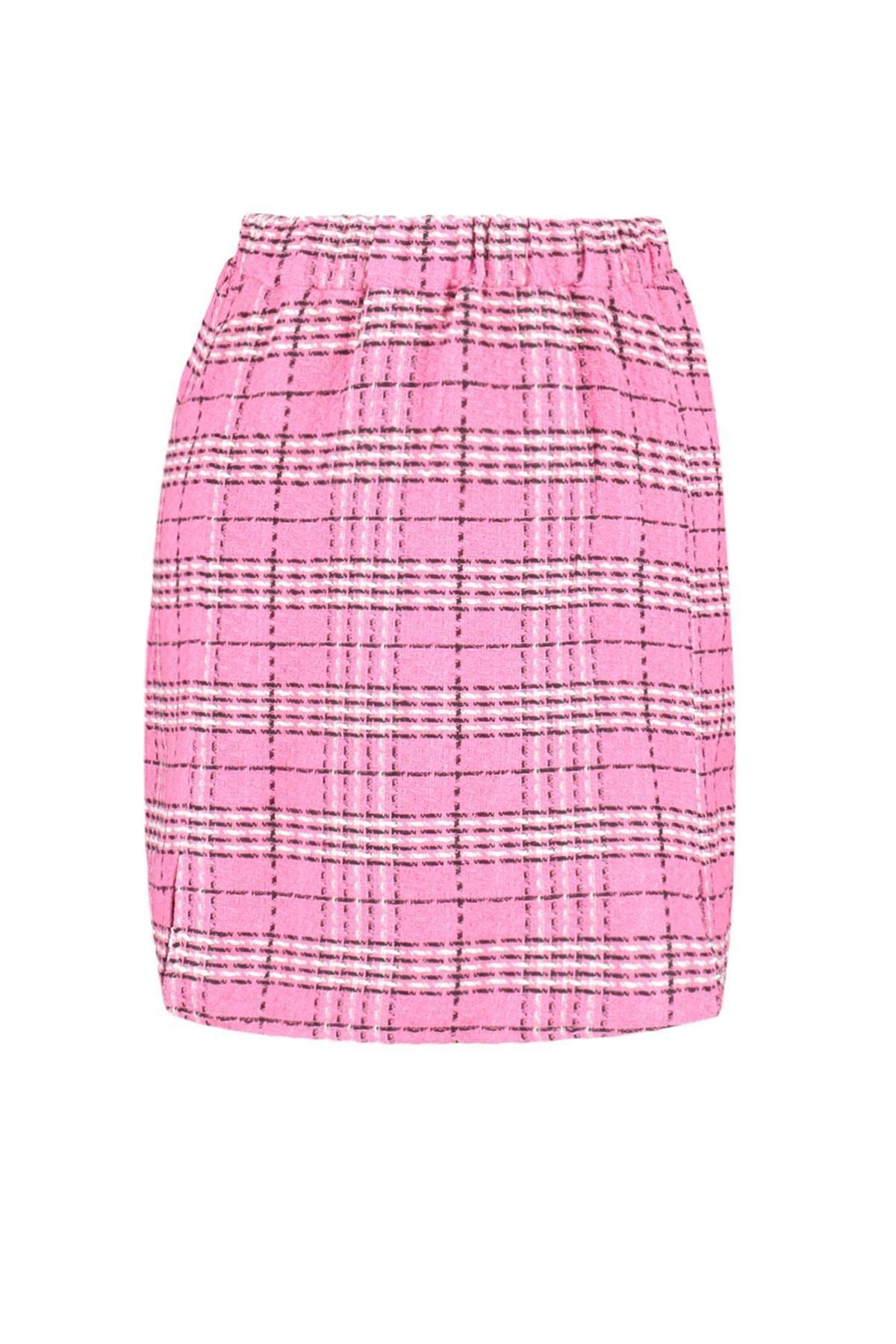 Pink Mini Plus Size Pencil Skirt, , large image number 5