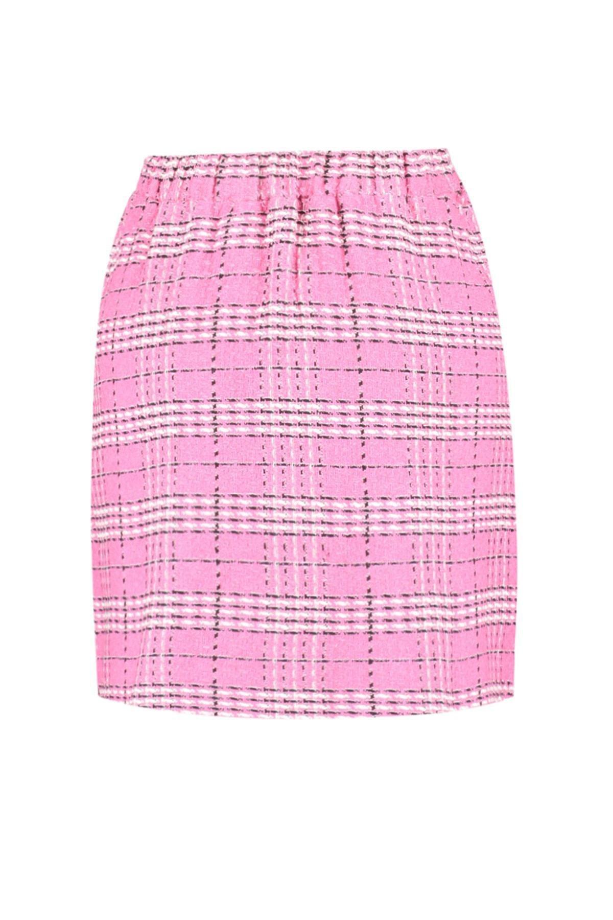 Pink Mini Plus Size Pencil Skirt, , large image number 6