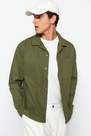 Trendyol - Khaki Cotton Shirt Collar Jacket