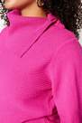 Trendyol - Pink Fitted Scoop Neck Plus Size Sweater